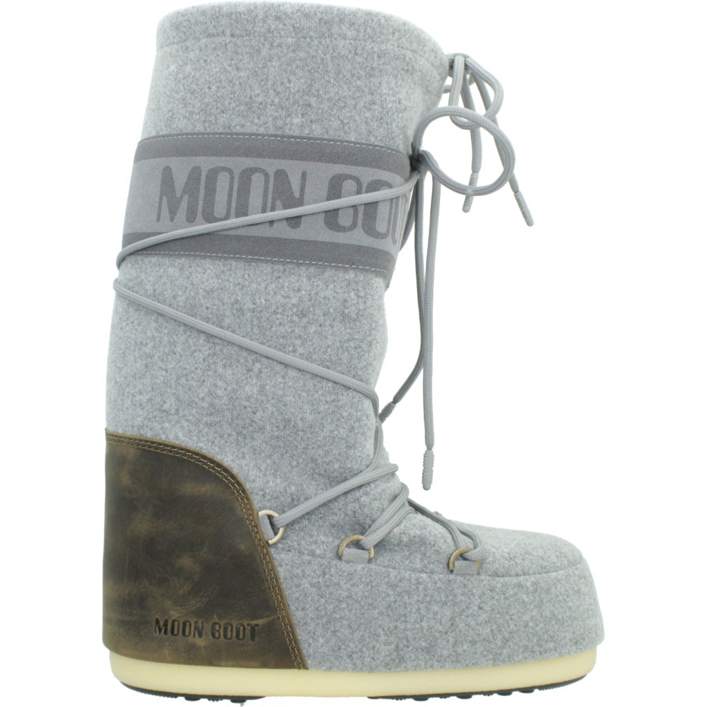 MOON BOOT MB ICON NUBUCK FELT en color GRIS  (4)