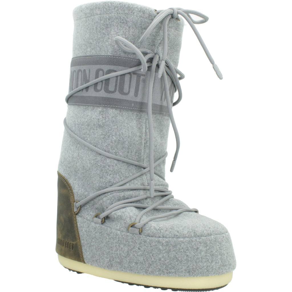 MOON BOOT MB ICON NUBUCK FELT en color GRIS  (5)