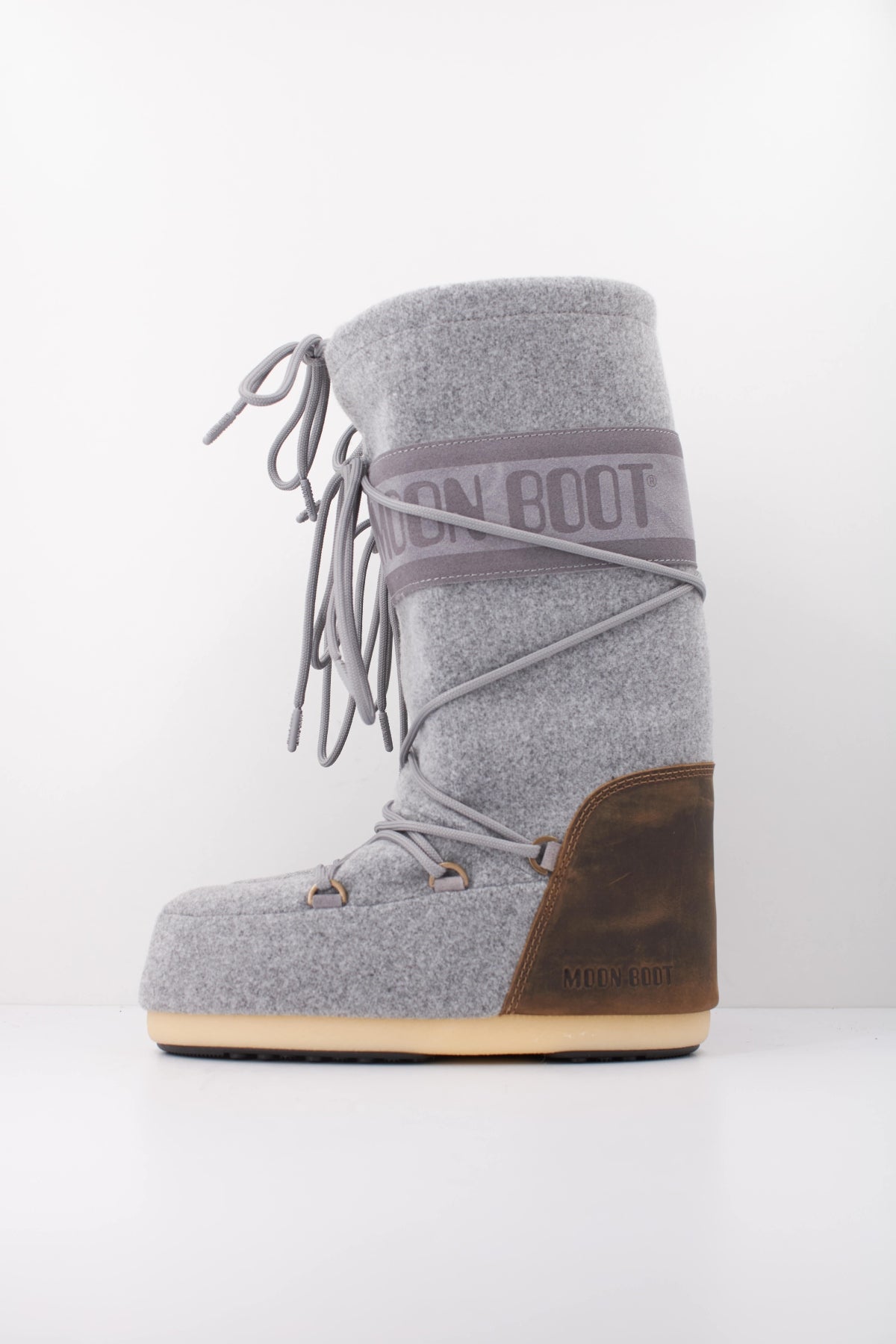 MOON BOOT ICON NUBUCK FELT   en color GRIS  (1)