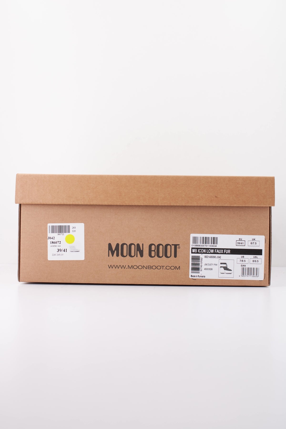 MOON BOOT ICON LOW FAUX FUR   en color ROSA  (6)