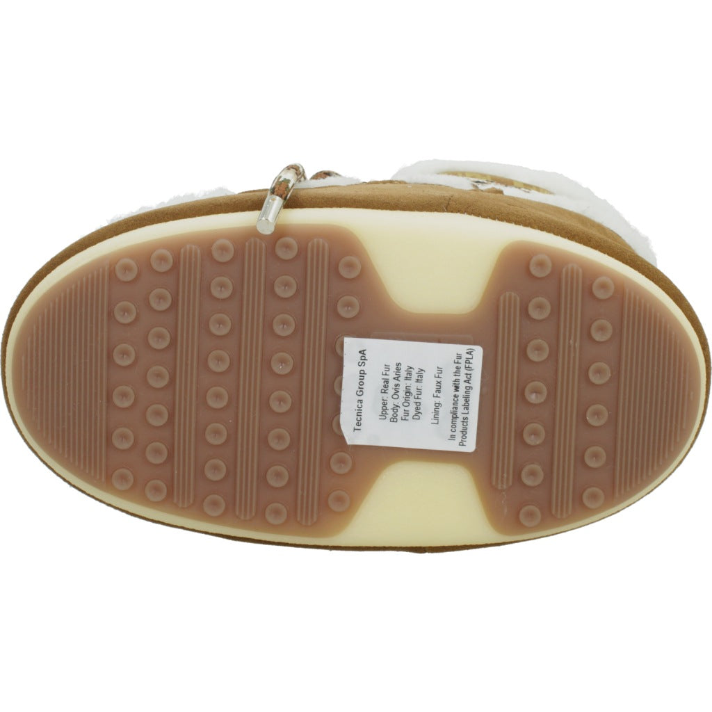 MOON BOOT MB ICON LOW SHEARLING en color MARRON CLARO  (6)