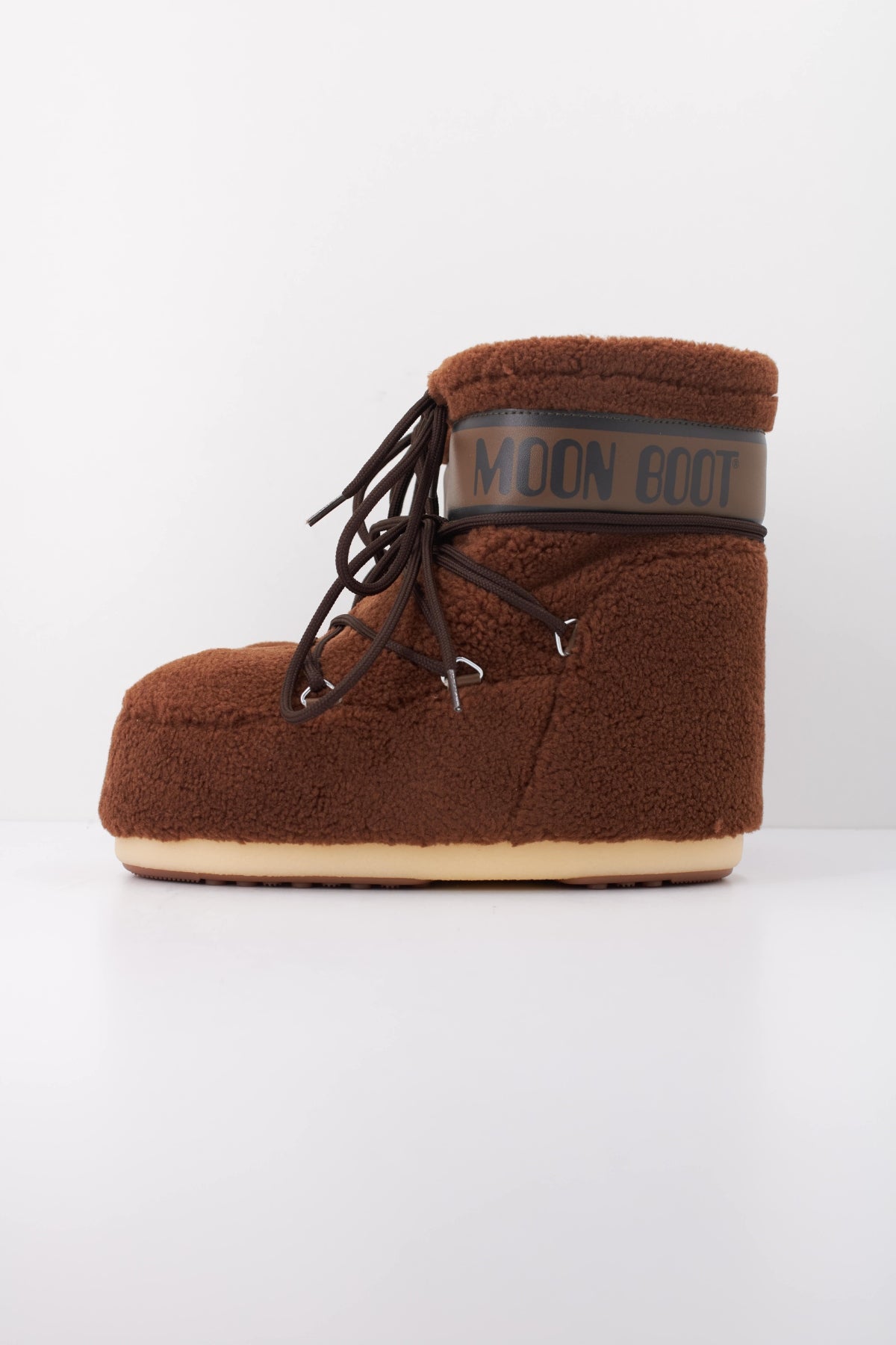 MOON BOOT ICON LOW FLEECE   en color MARRON  (1)