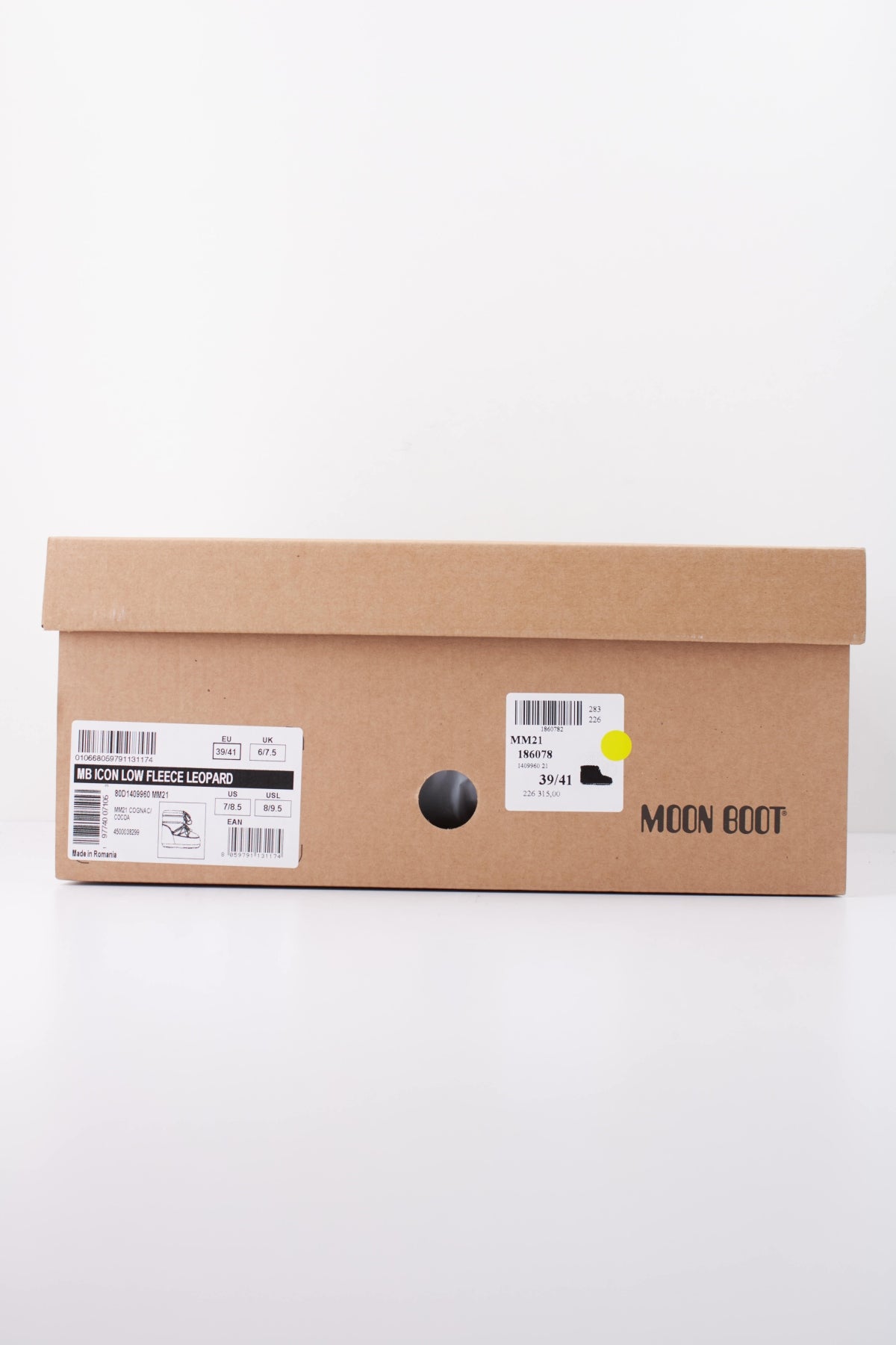 MOON BOOT MB ICON LOW FLEECE LEOPARD en color ANIMAL PRINT  (6)
