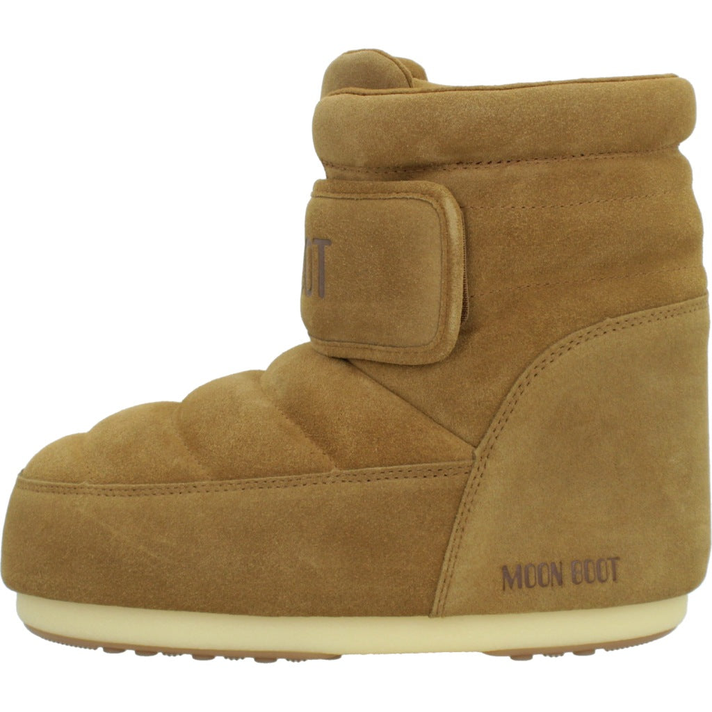 MOON BOOT MB ICON STRAP SUEDE en color MARRON CLARO  (2)
