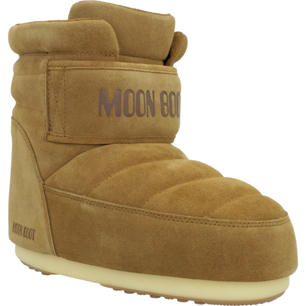 MOON BOOT MB ICON STRAP SUEDE en color MARRON CLARO  (5)