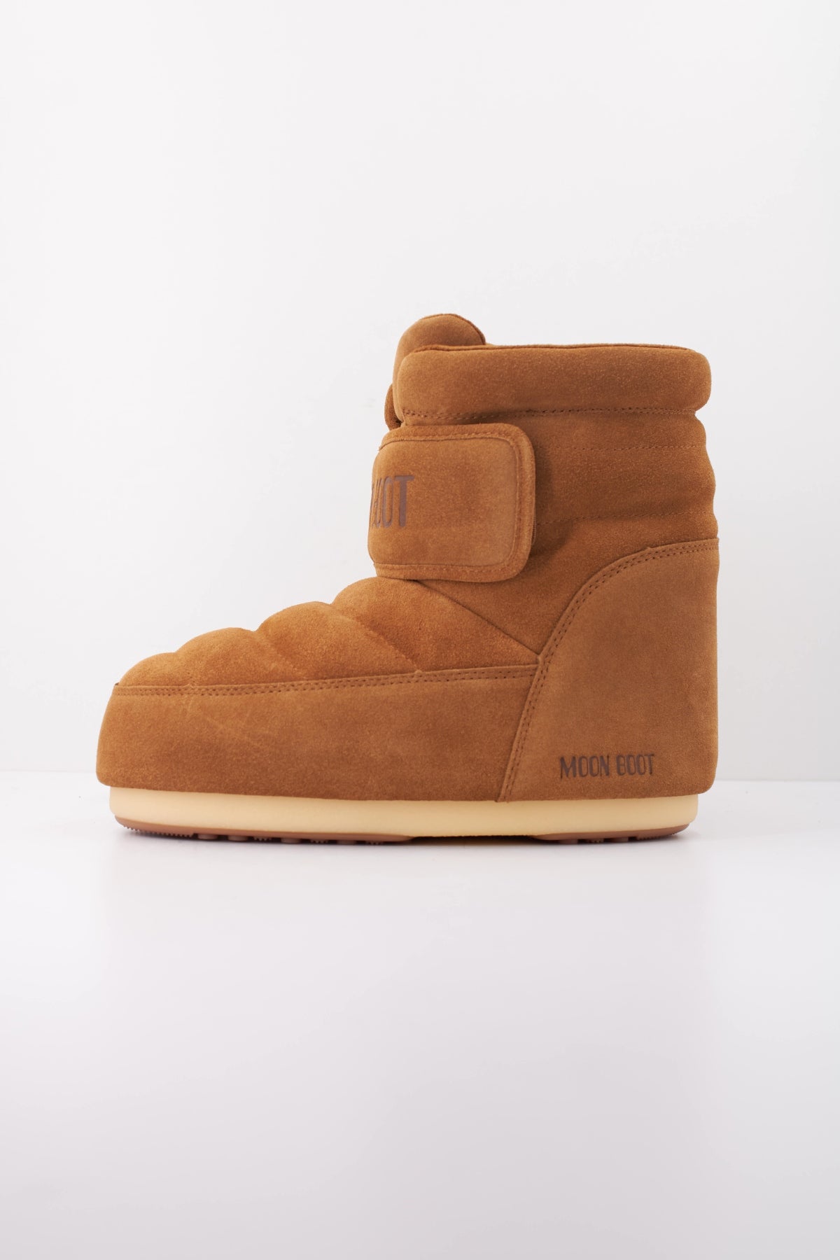 MOON BOOT ICON STRAP SUEDE   en color MARRON CLARO  (1)