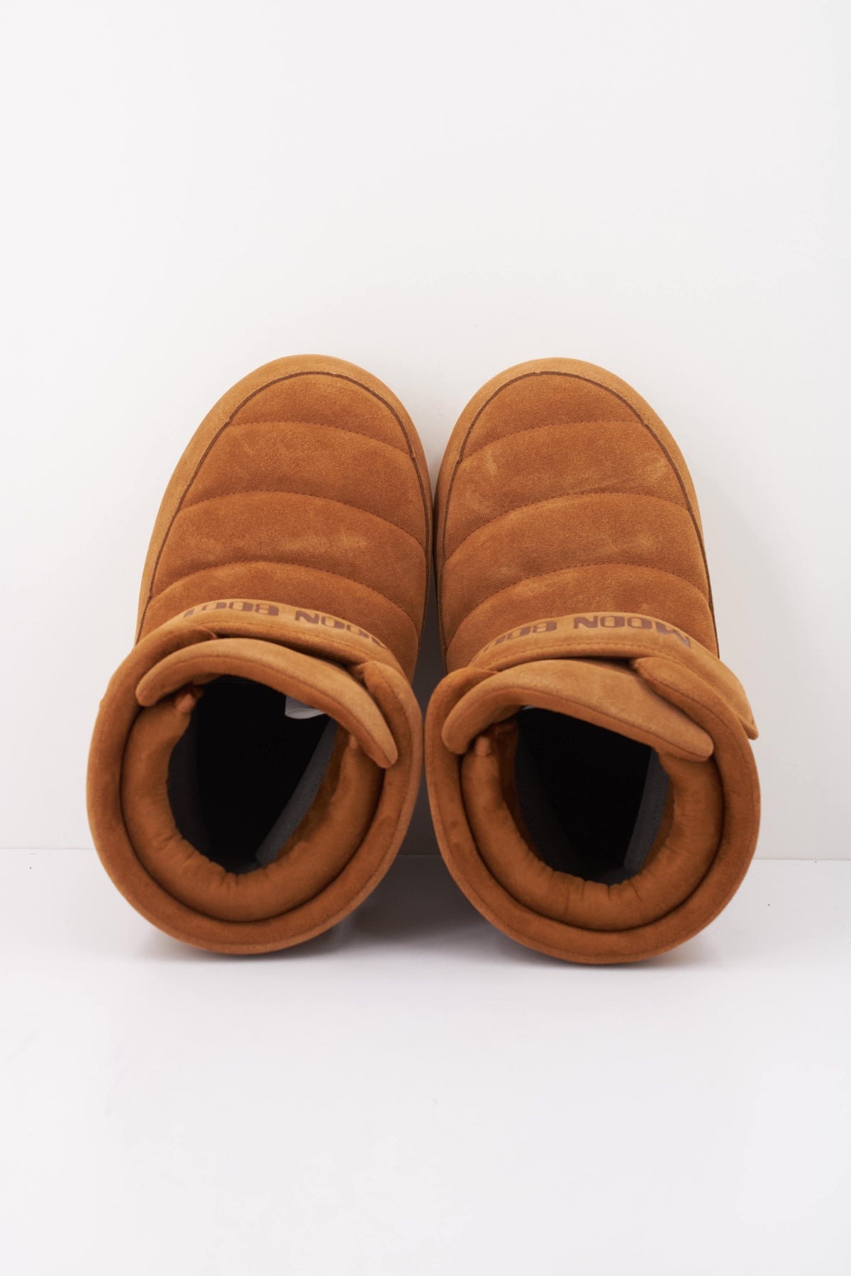 MOON BOOT ICON STRAP SUEDE   en color MARRON CLARO  (3)
