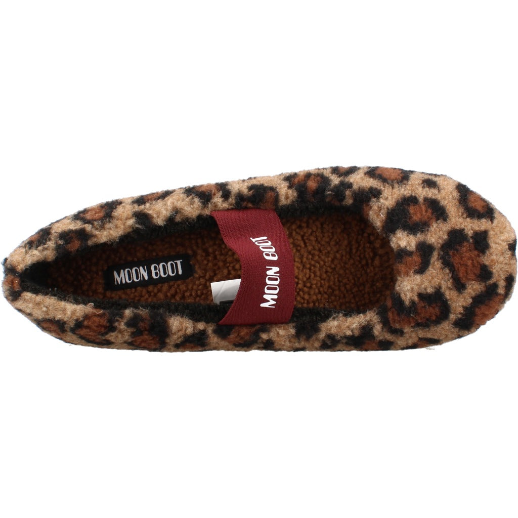MOON BOOT MB FLEECE  BALLERINA LEOPARD en color ANIMAL PRINT  (7)