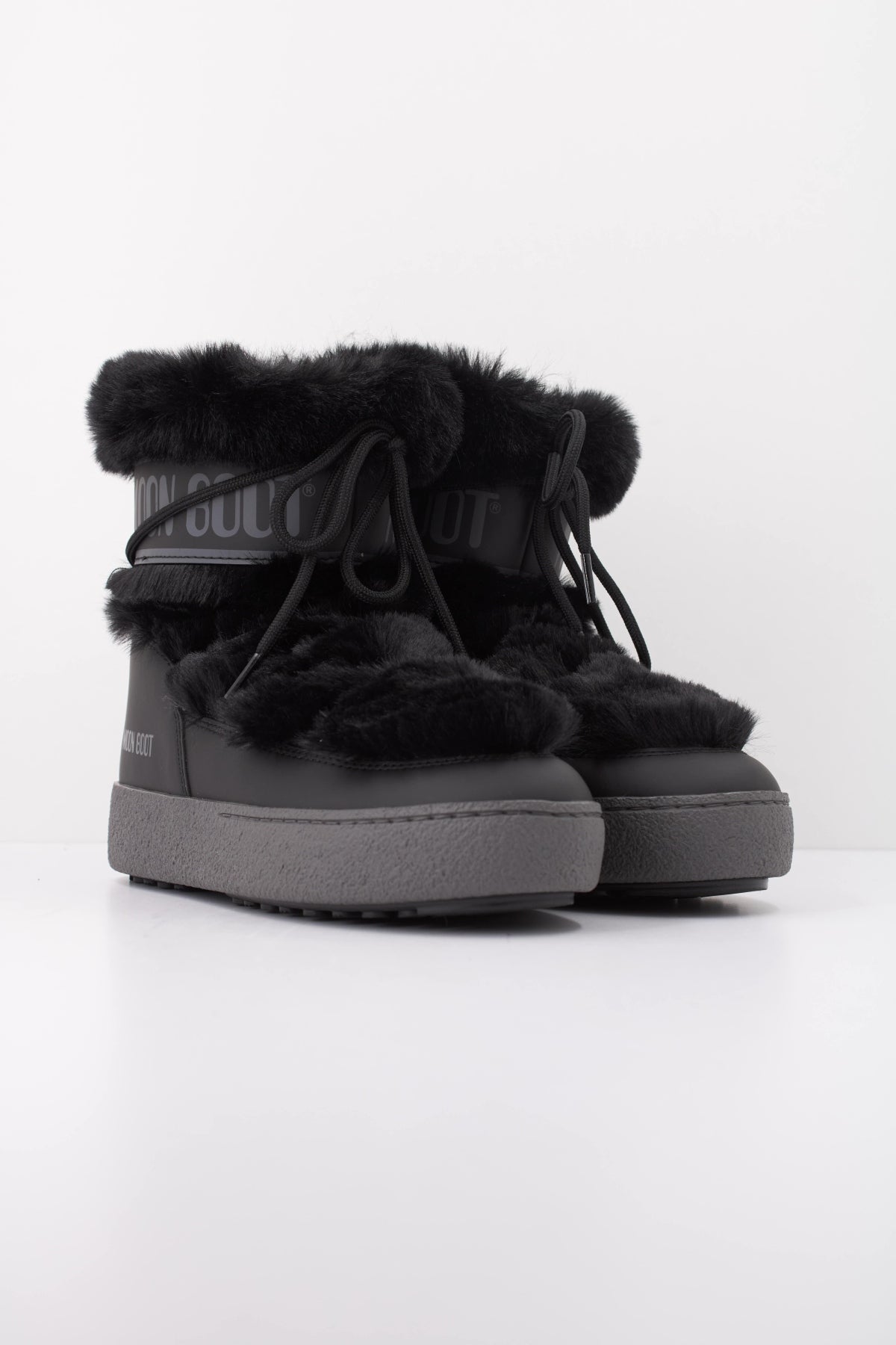 MOON BOOT LTRACK FAUX FUR WP   en color NEGRO  (2)