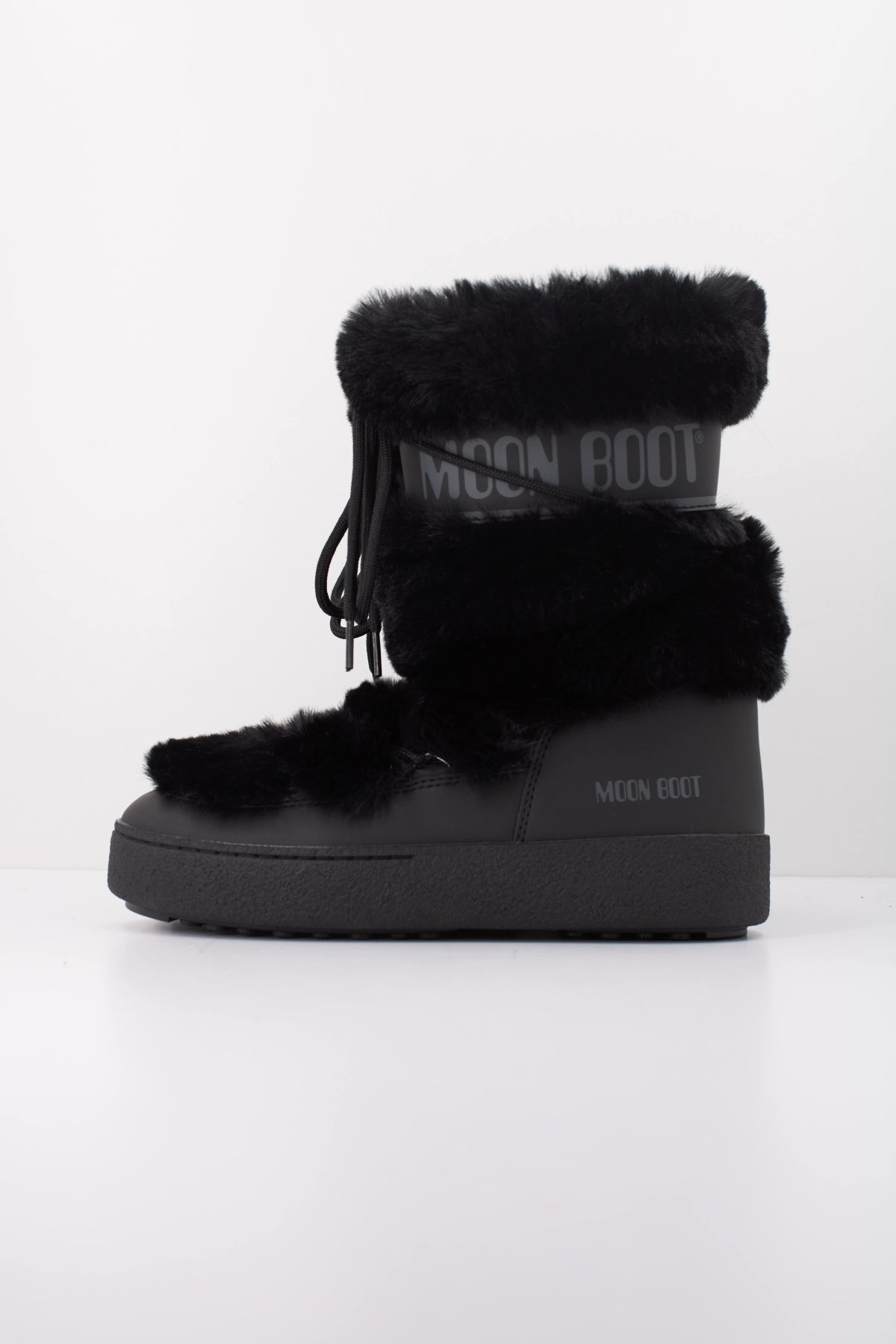 MOON BOOT LTRACK FAUX FUR HIGH WP   en color NEGRO  (1)