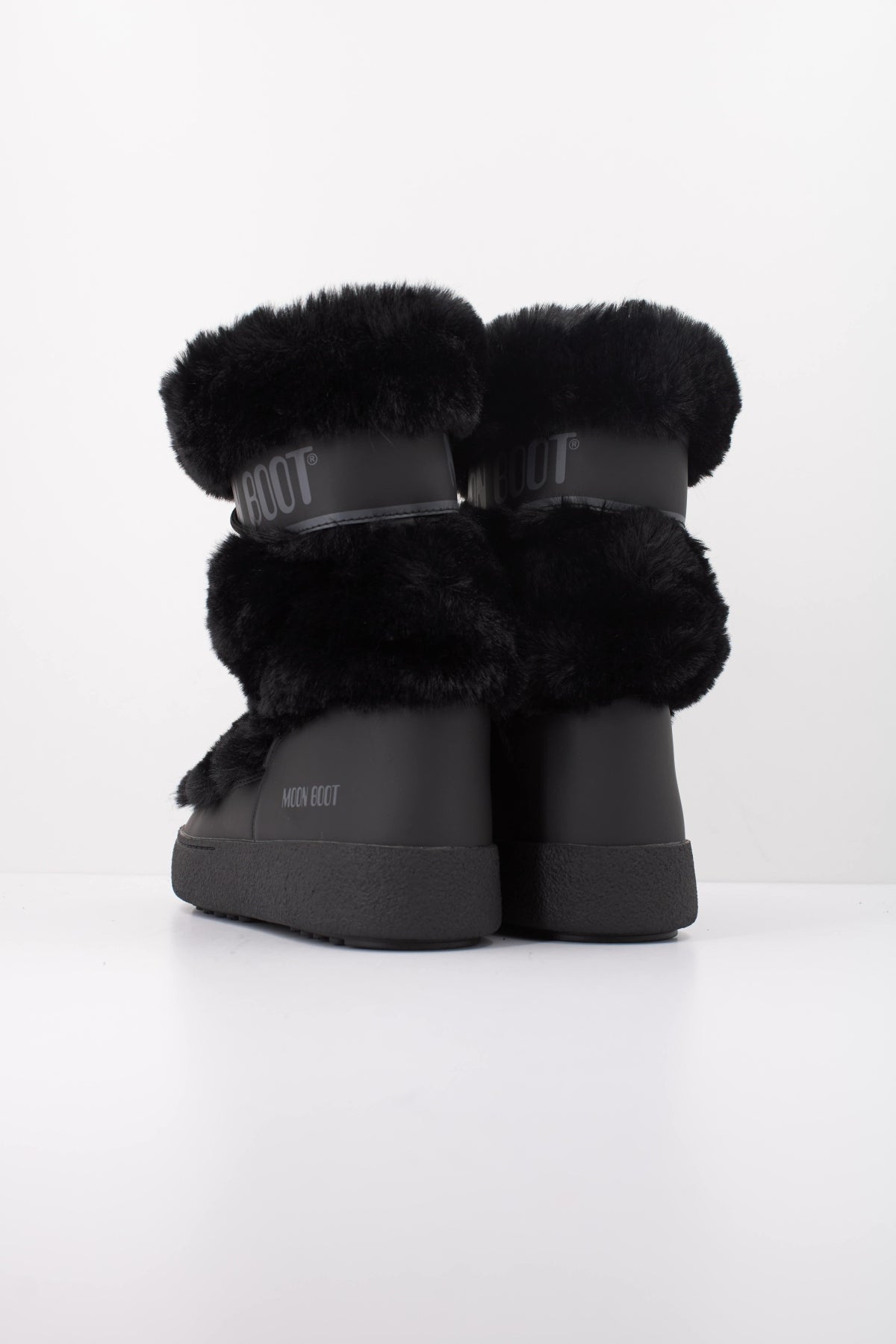 MOON BOOT LTRACK FAUX FUR HIGH WP   en color NEGRO  (4)