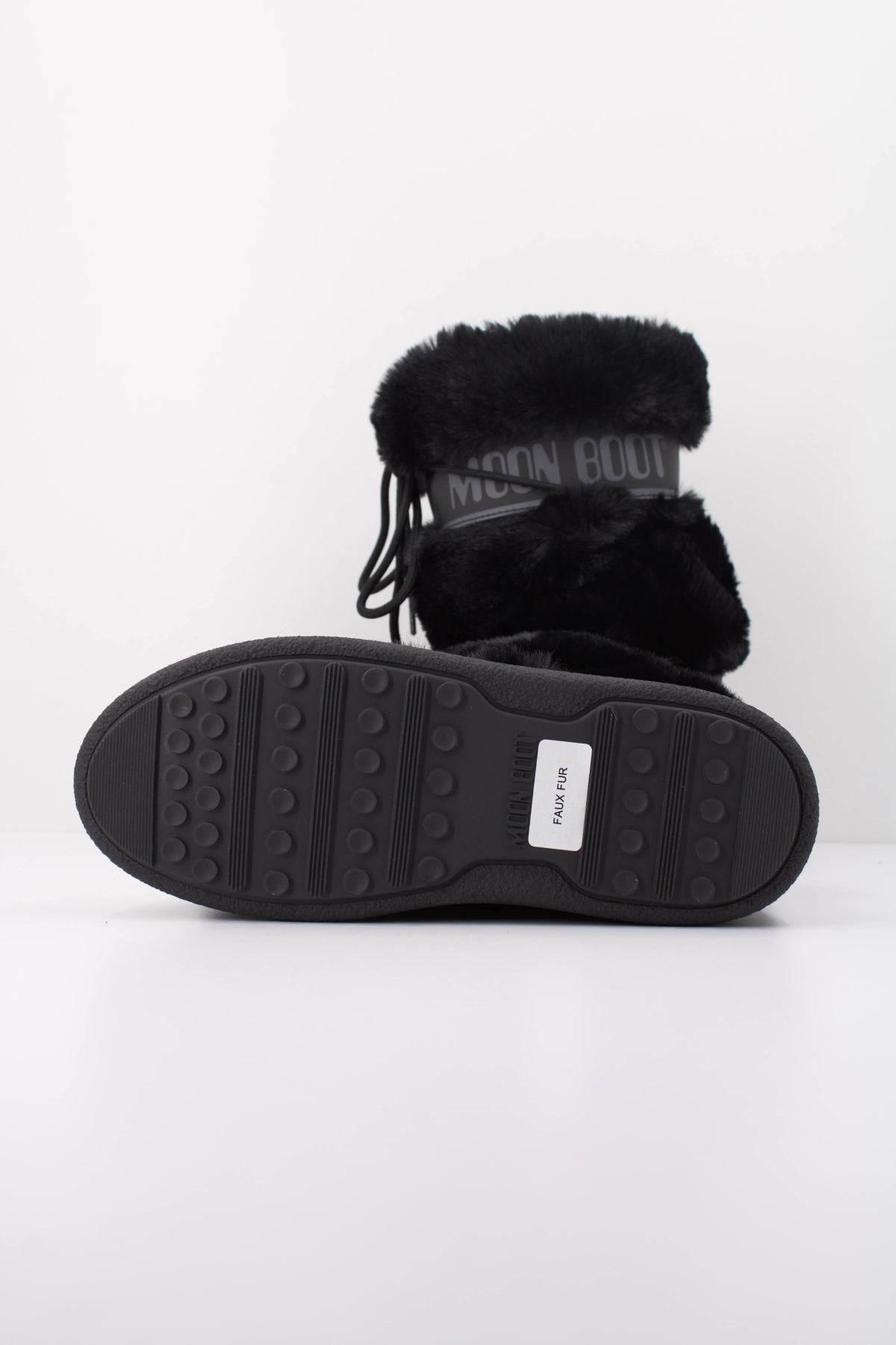 MOON BOOT LTRACK FAUX FUR HIGH WP   en color NEGRO  (5)