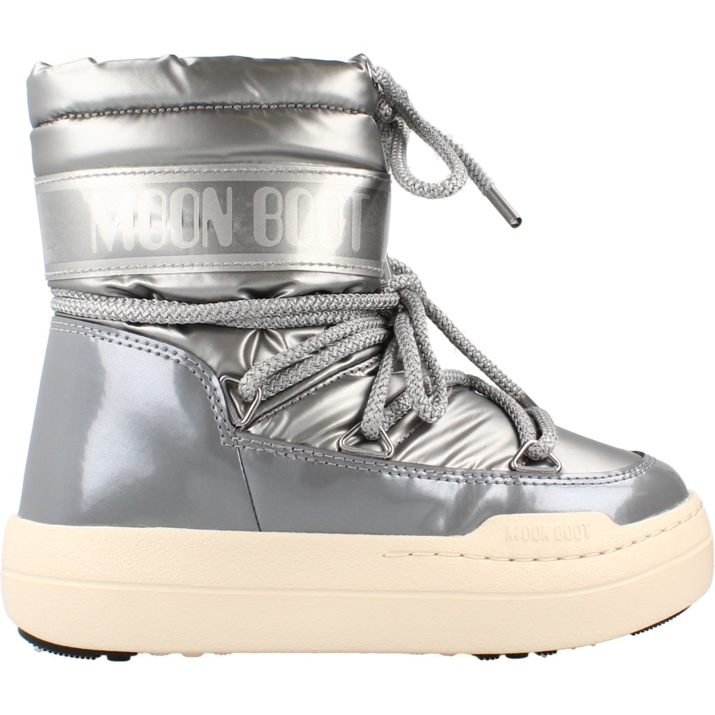 MOON BOOT MB JR PARK BOOT en color PLATA  (4)