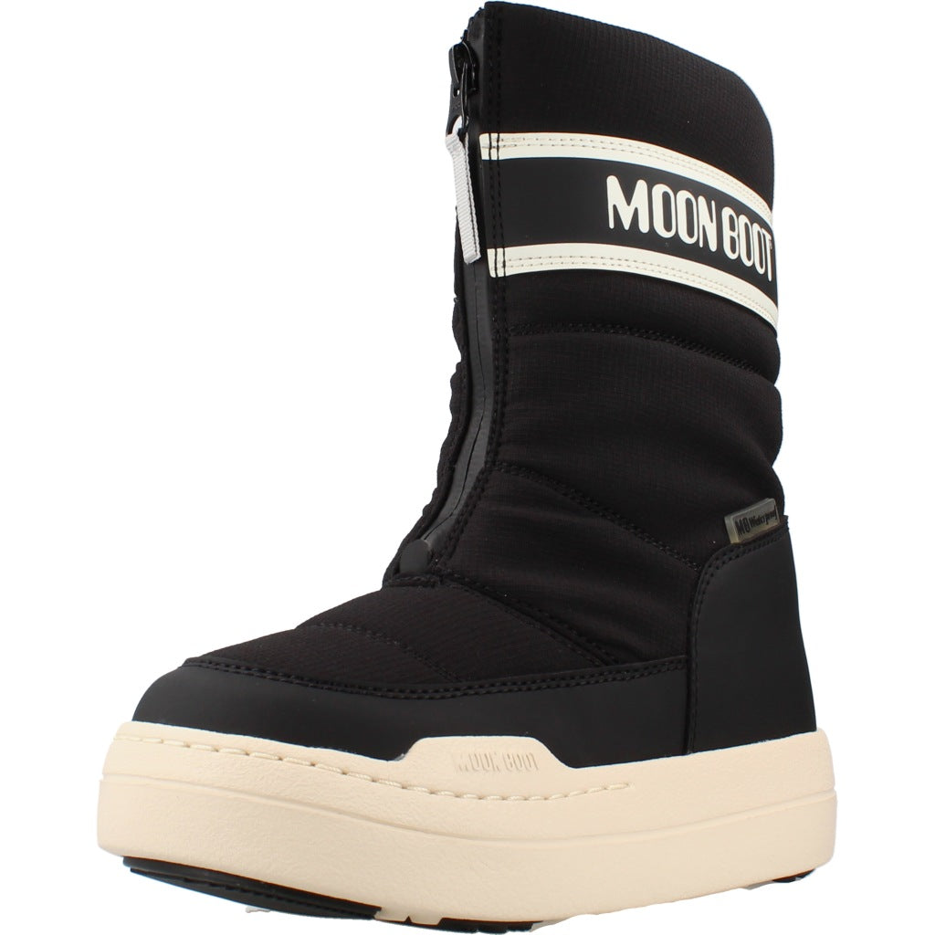 MOON BOOT MB JR PARK ZIP HIGH WP en color NEGRO  (1)