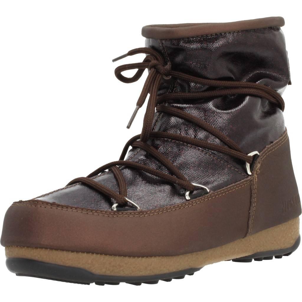MOON BOOT W.E. LOW GLITTER   en color MARRON  (1)