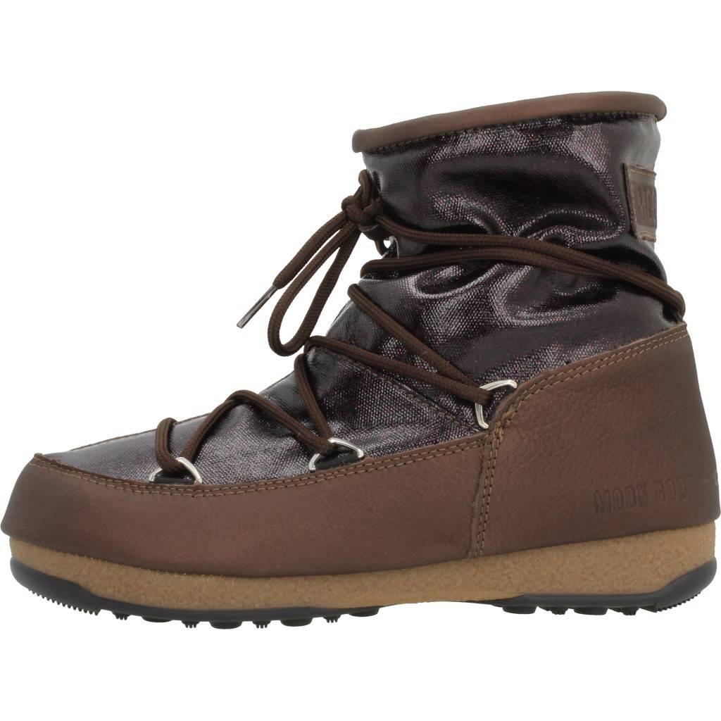 MOON BOOT W.E. LOW GLITTER   en color MARRON  (2)