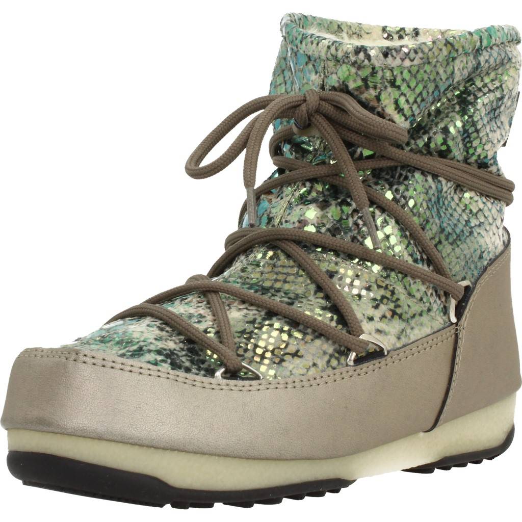 MOON BOOT W.E. LOW SNAKE   en color ORO  (1)