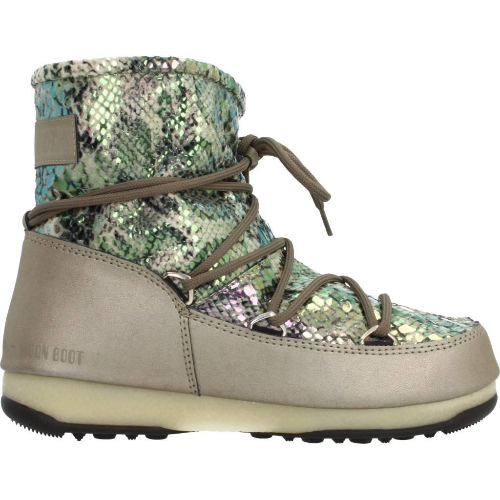 MOON BOOT W.E. LOW SNAKE   en color ORO  (4)