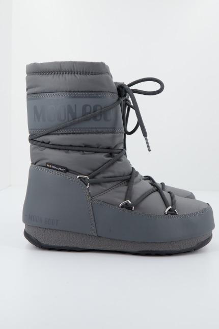 MOON BOOT MID NYLON WP   en color PLATA  (4)