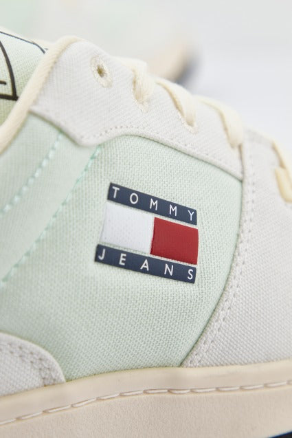 TOMMY JEANS BASKET CANVAS en color VERDE  (3)