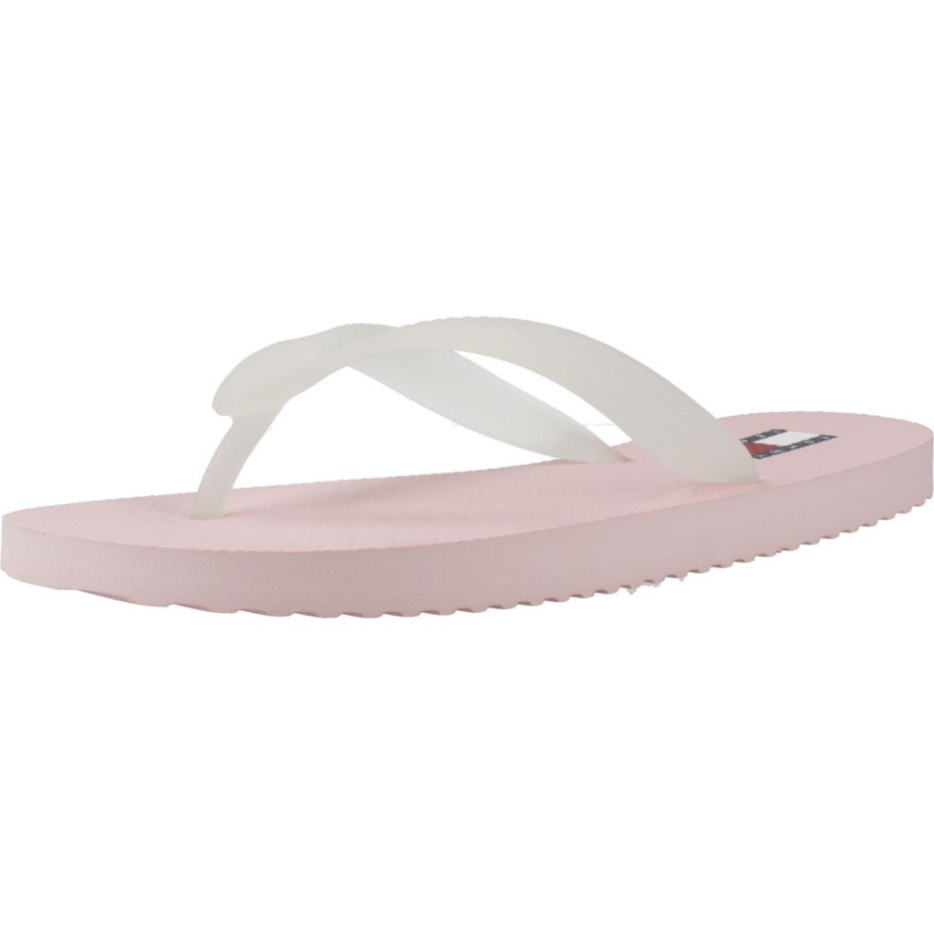 TOMMY JEANS LOGO FLIP FLOP en color ROSA  (1)