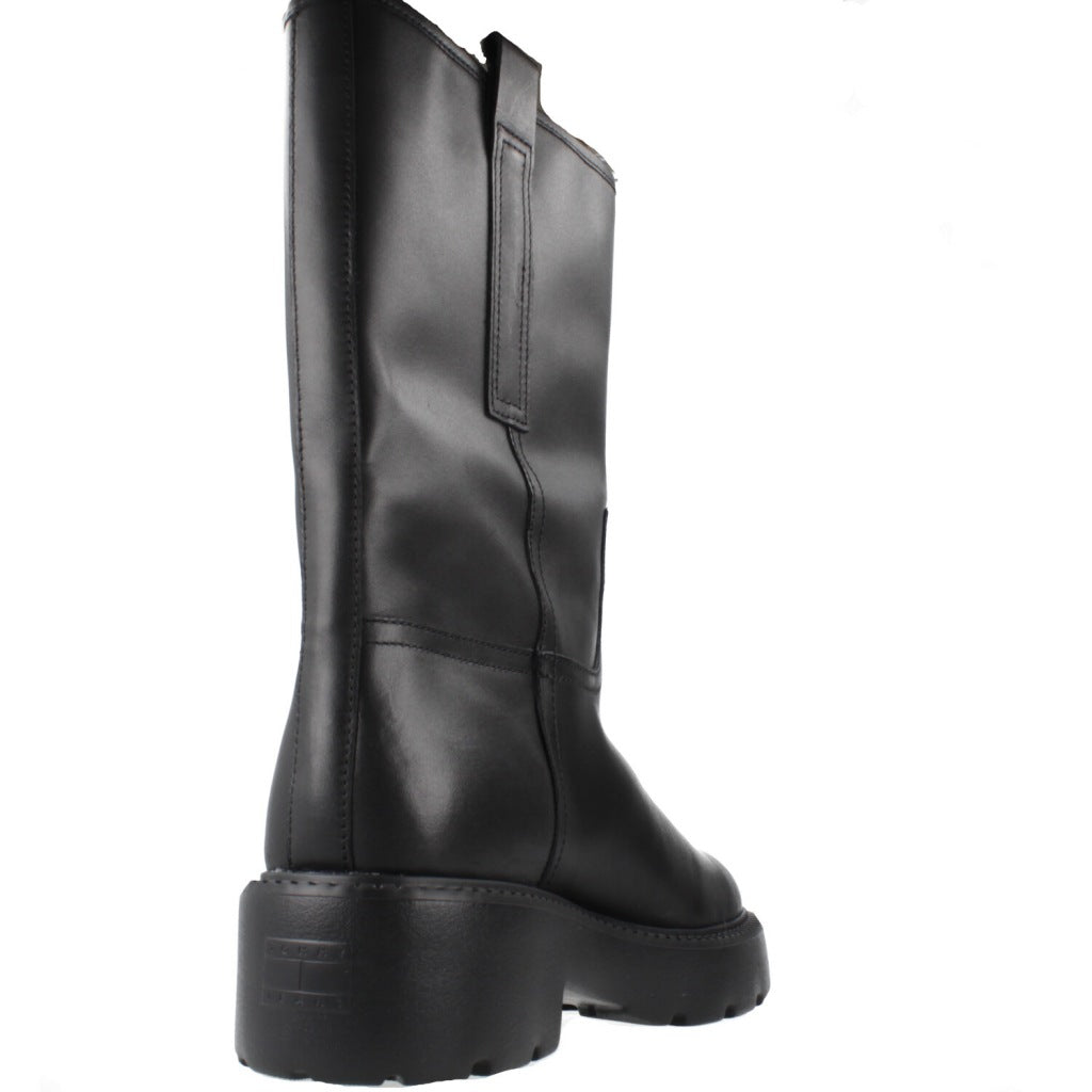 TOMMY JEANS TJW LEATHER MID TUBULAR en color NEGRO  (3)