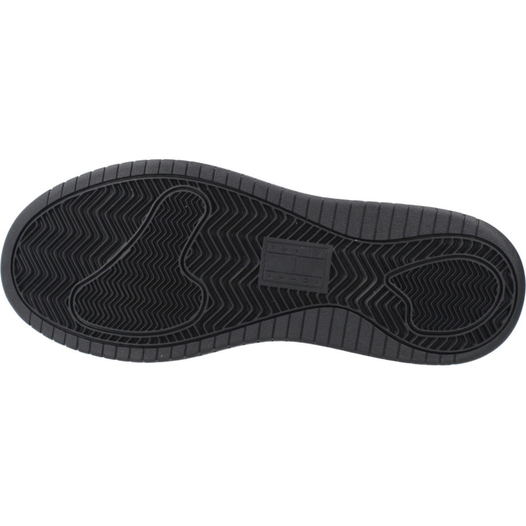 TOMMY JEANS TJW RETRO BASKET FLATFOR en color NEGRO  (6)