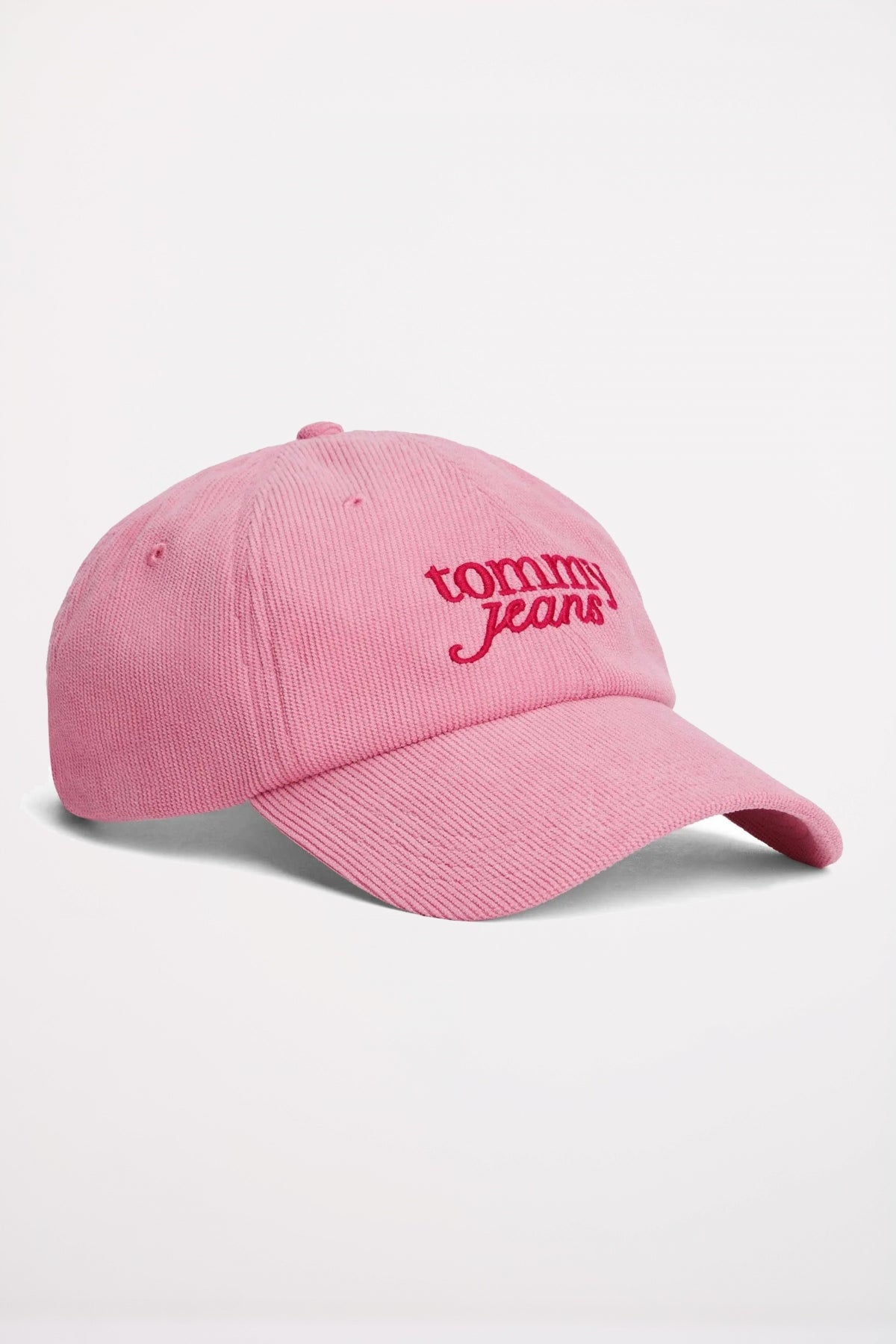 TOMMY JEANS  TJW SCRIPT CAP  en color ROSA  (1)
