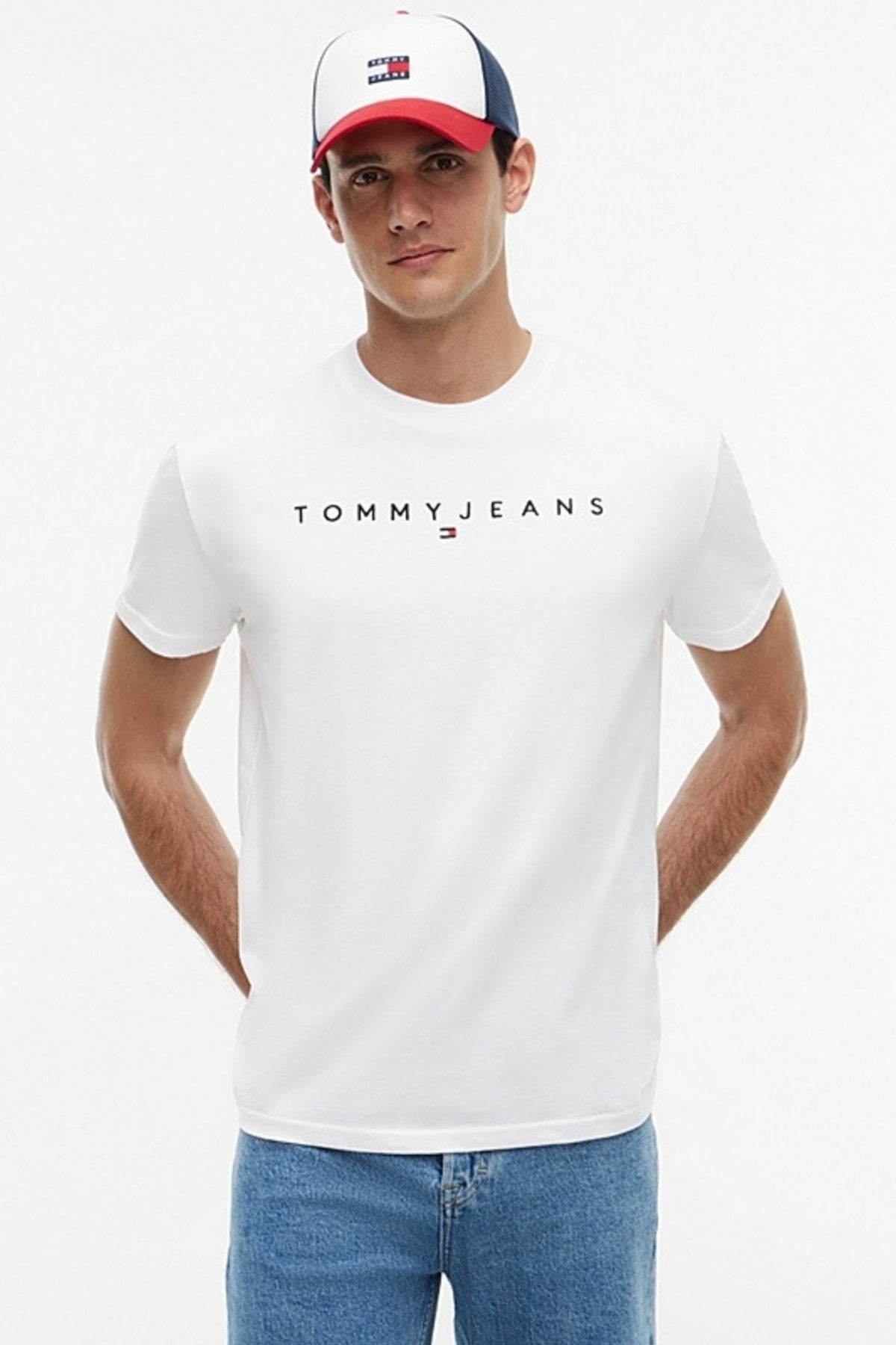 TOMMY JEANS REG LINEAR en color BLANCO  (1)