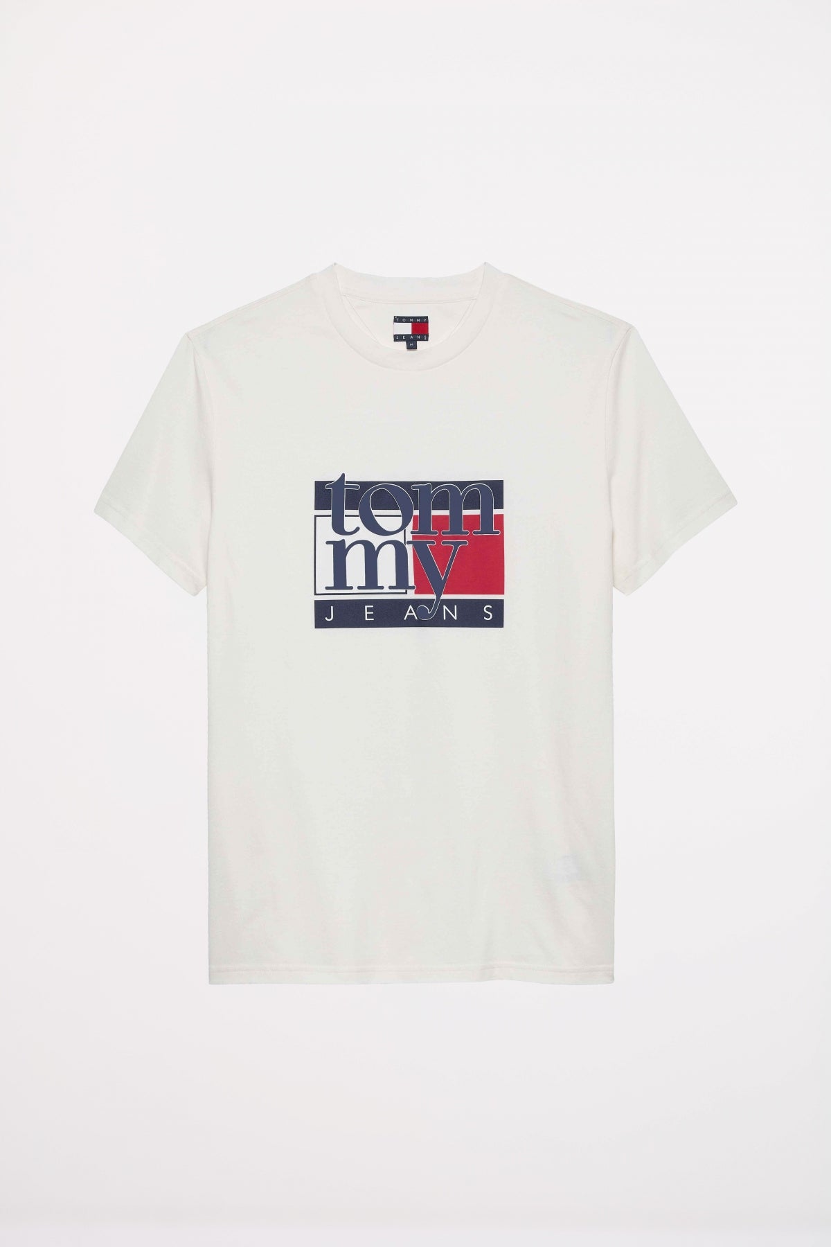 TOMMY JEANS TJM SLIM RWB FLAG TEE EX en color BLANCO  (2)