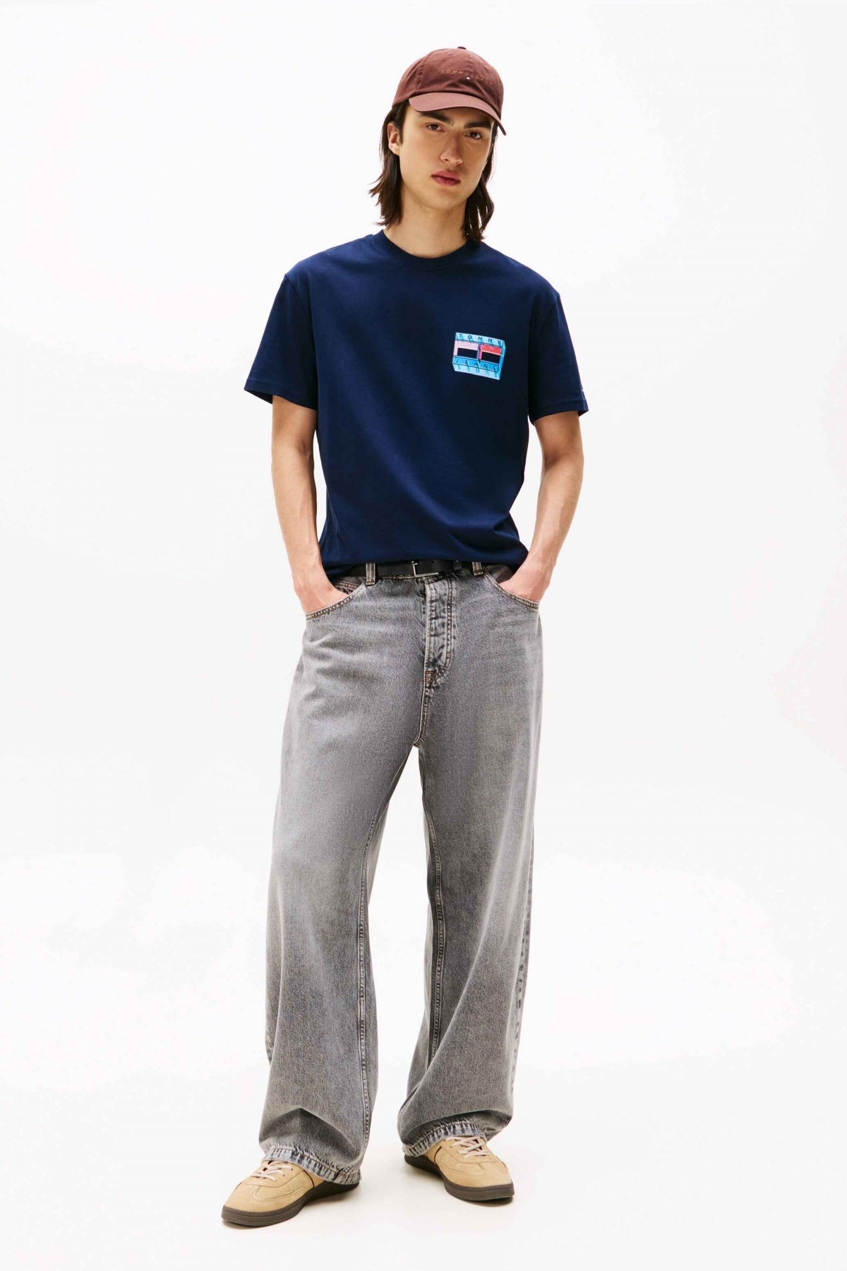 TOMMY JEANS TJM REG DNA FLAG PLAY TE en color AZUL  (4)