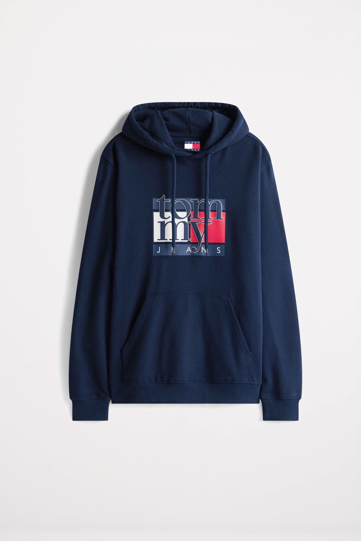 TOMMY JEANS TJM REG RWB FLAG HOODIE en color AZUL  (2)