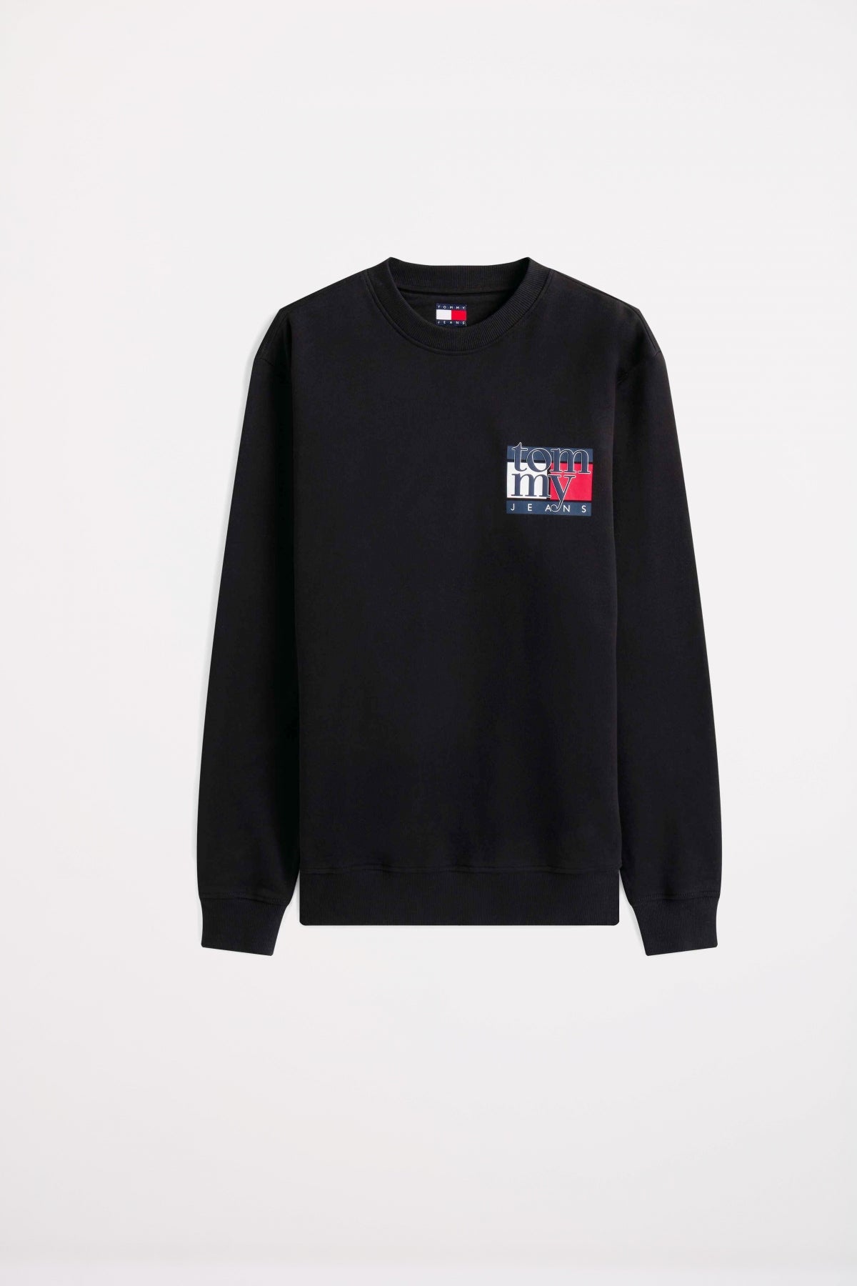 TOMMY JEANS TJM REG RWB FLAG CREW EX en color NEGRO  (2)