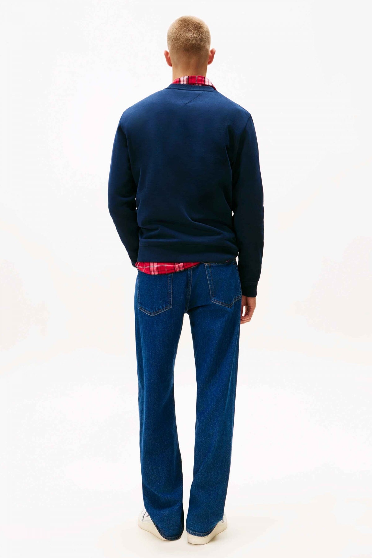 TOMMY JEANS TJM REG RWB FLAG CREW EX en color AZUL  (3)