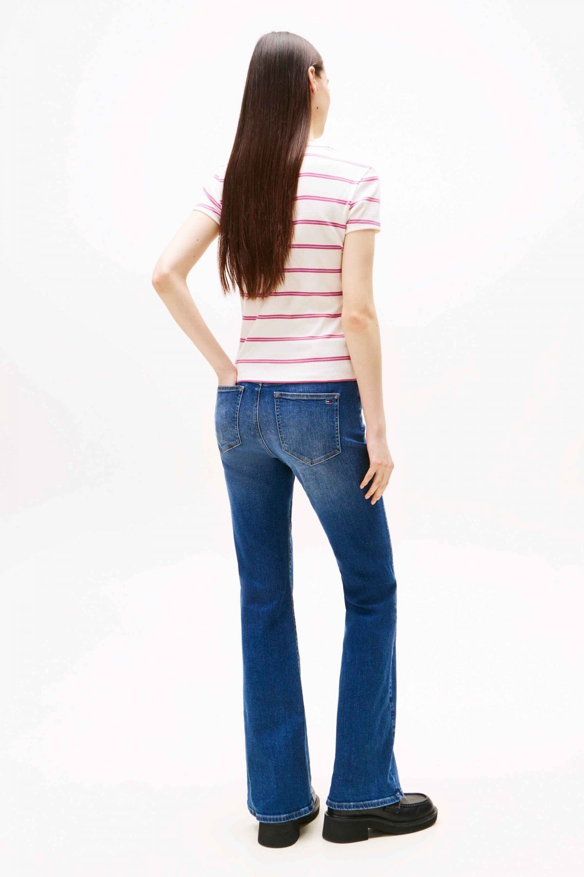 TOMMY JEANS TJW SLIM ESSENTIAL RIB S en color BLANCO  (3)