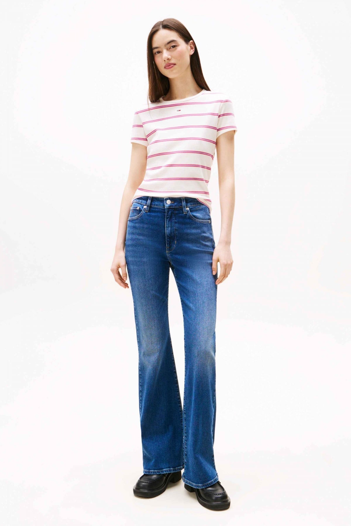 TOMMY JEANS TJW SLIM ESSENTIAL RIB S en color BLANCO  (4)