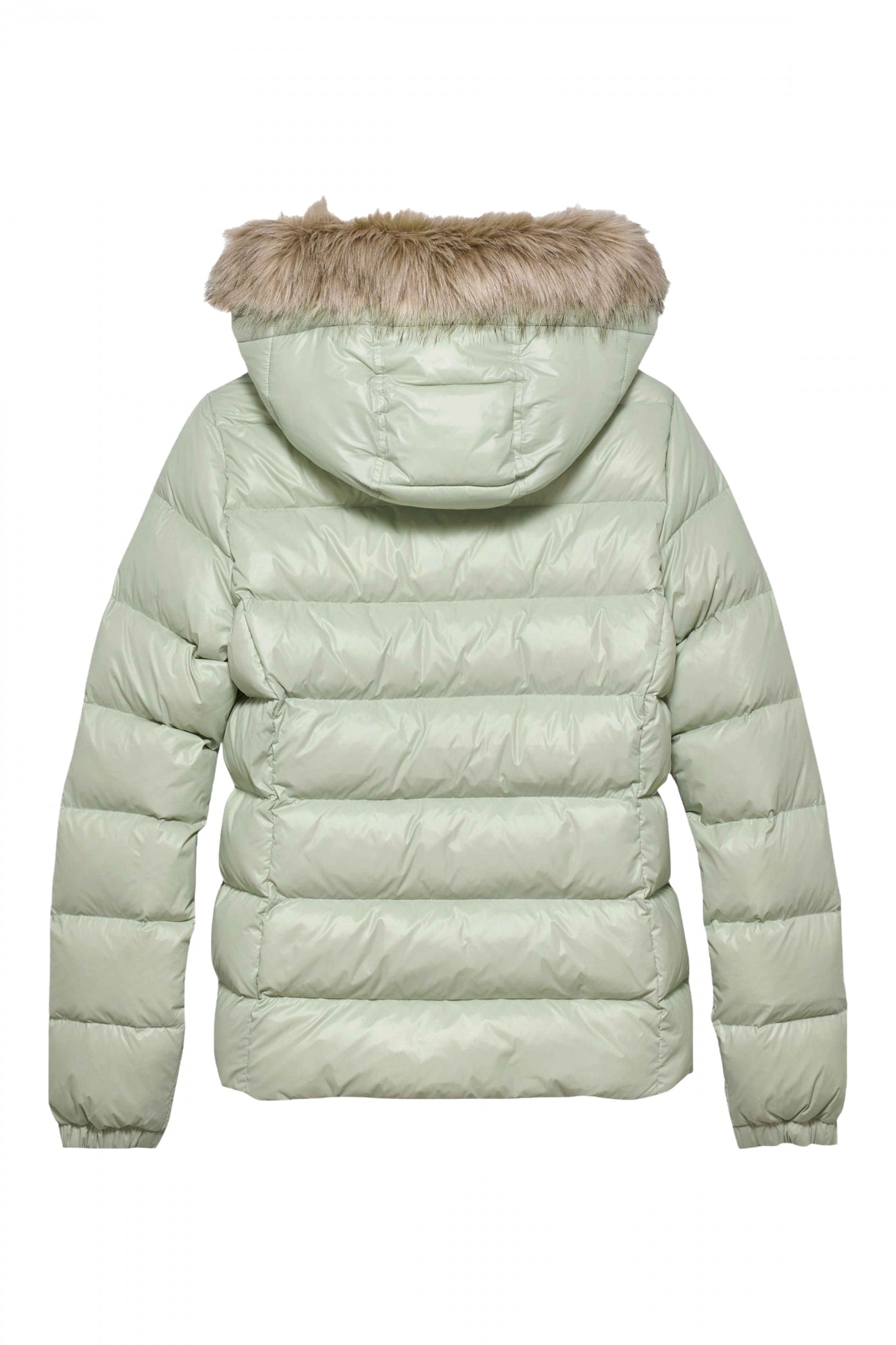 TOMMY JEANS BASIC HOODED DOWN JA en color VERDE  (2)