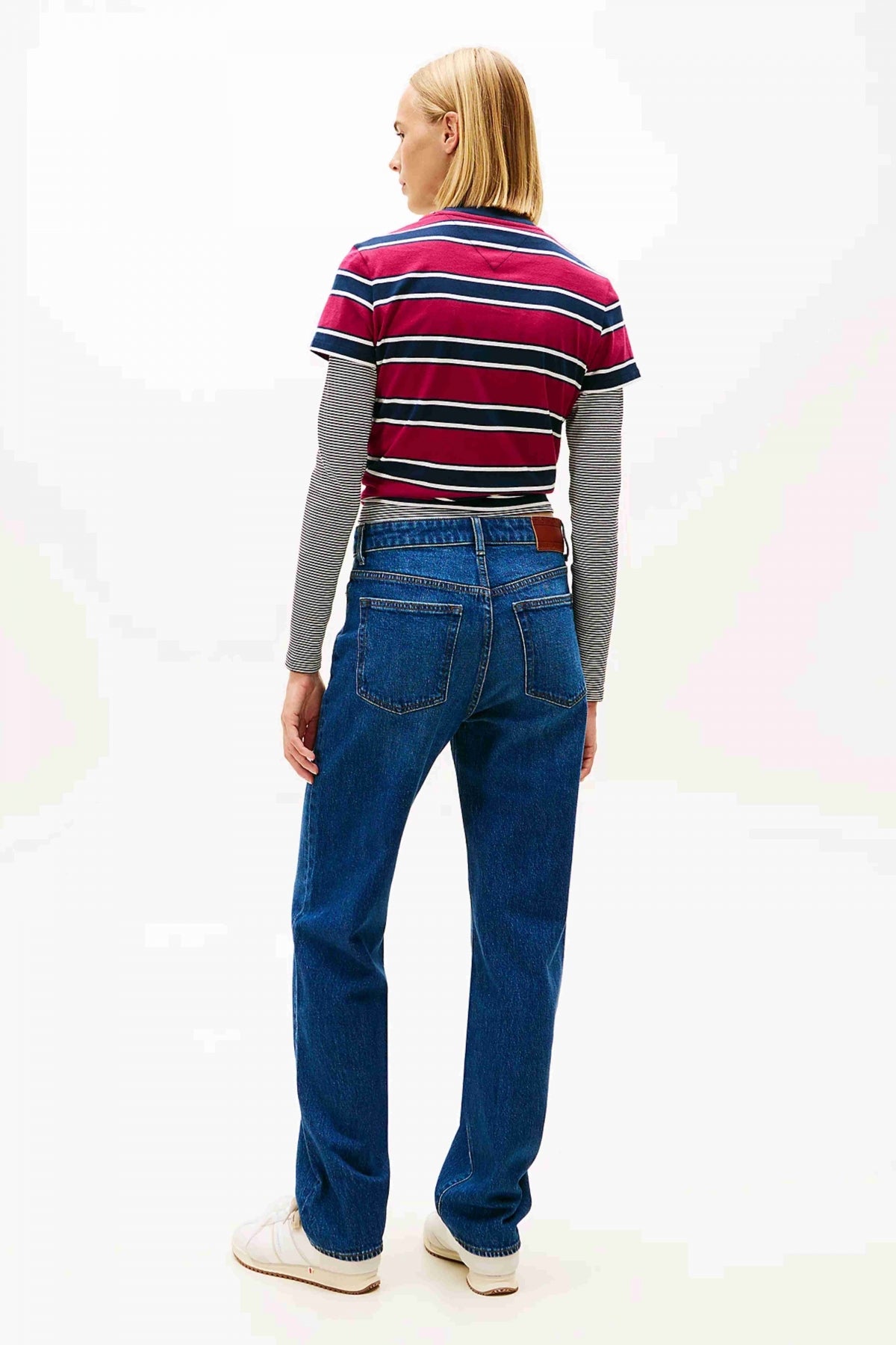 TOMMY JEANS LAYLA HR SLIM STR BI en color AZUL  (3)