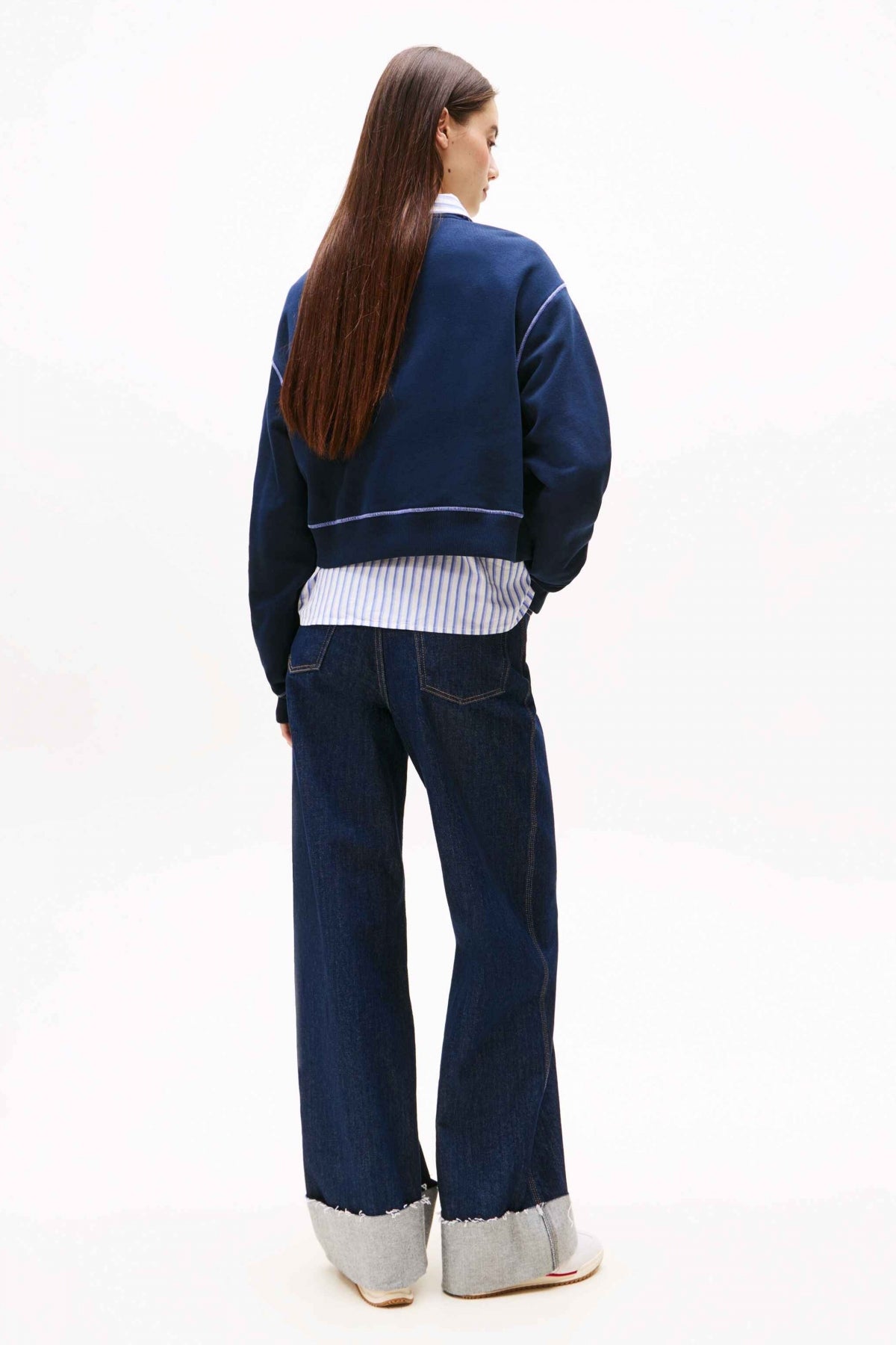 TOMMY JEANS TJW RLX CRP STITCH LINEA en color AZUL  (3)