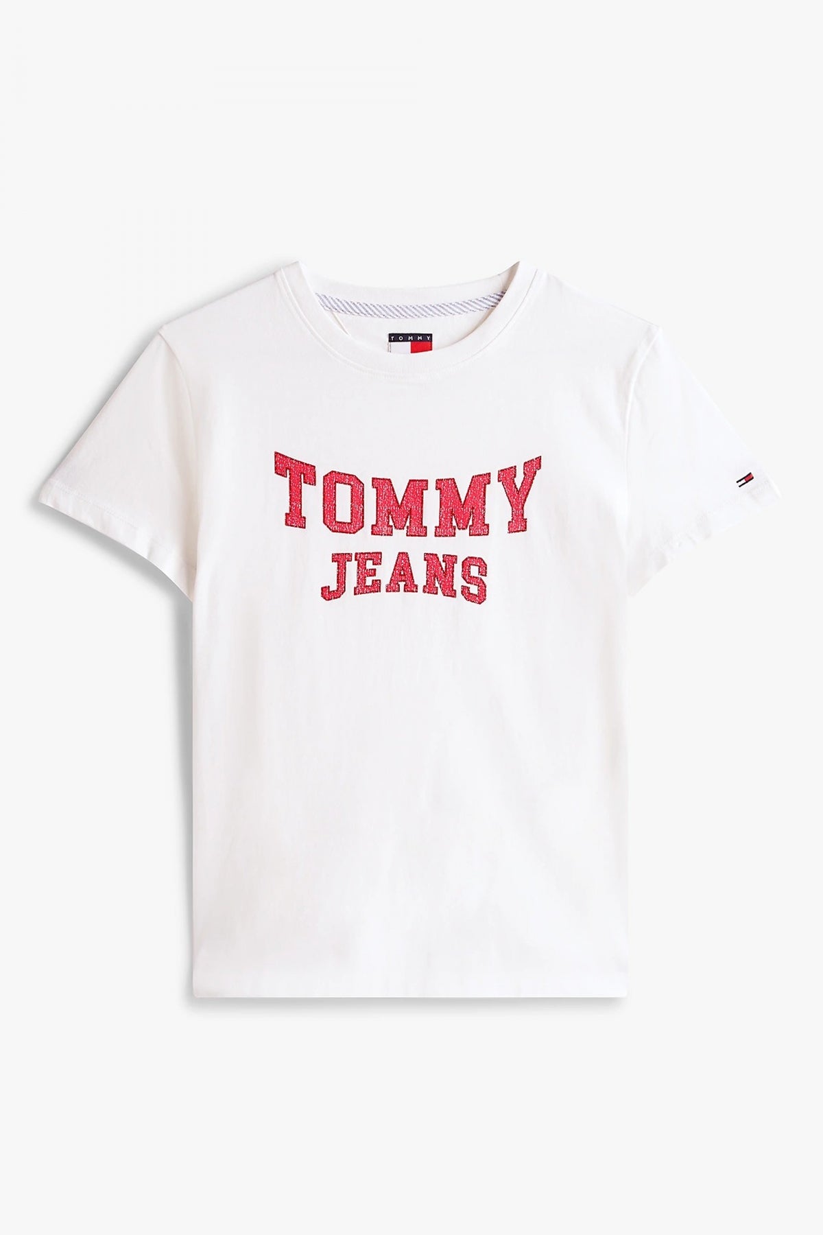 TOMMY JEANS TJW REG VARSITY TEE EXT en color BLANCO  (2)
