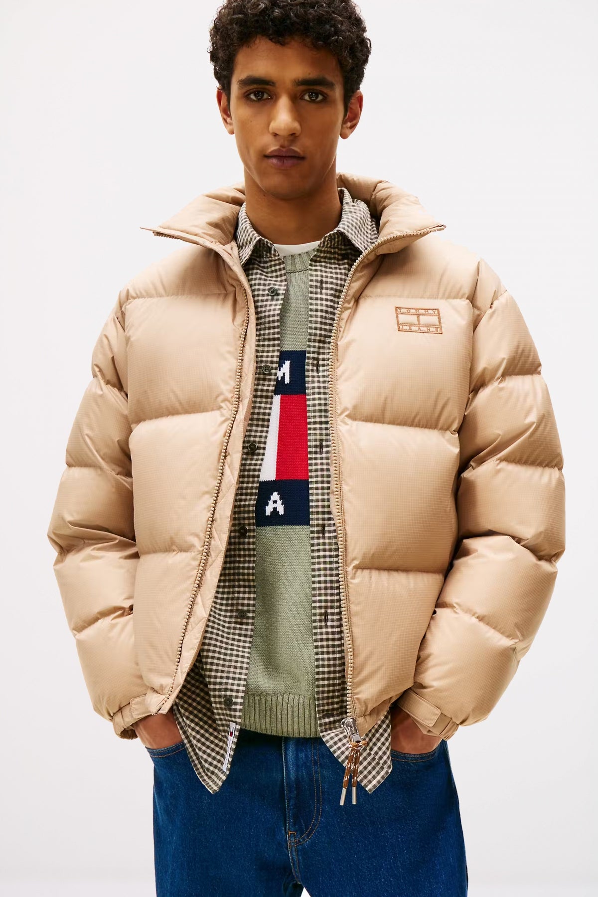 TOMMY JEANS TJM ALASKA DOWN PUFFER E en color MARRON  (1)