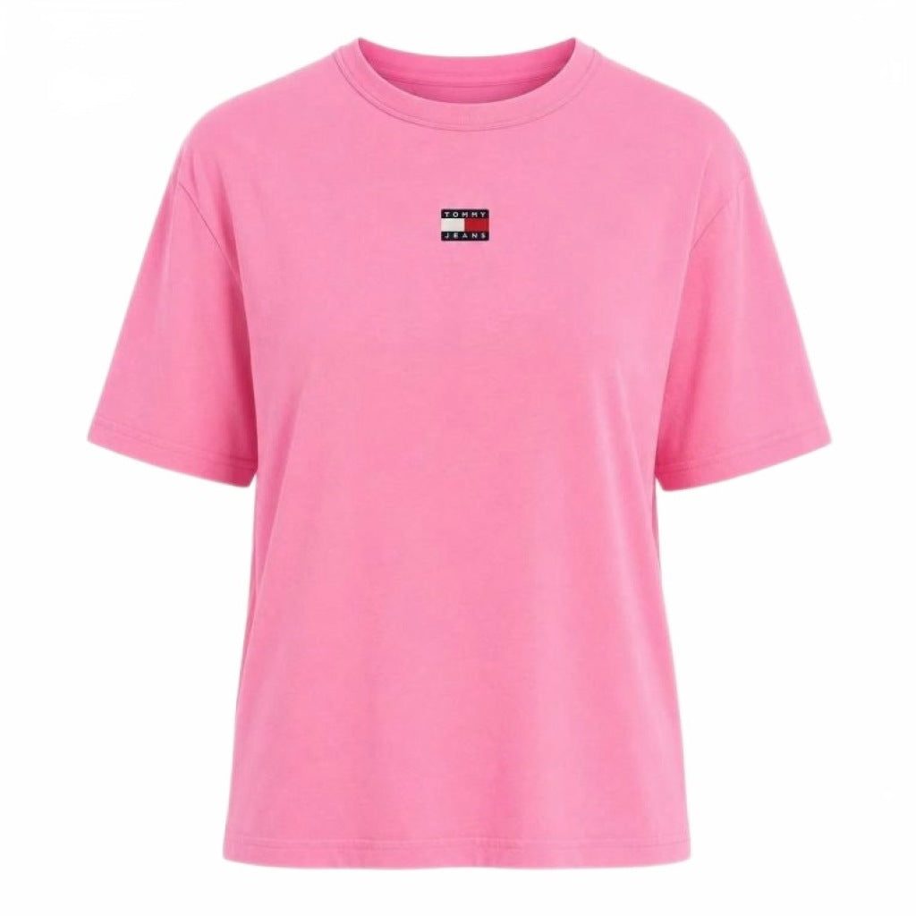 TOMMY JEANS DWDW BXY BADGE en color ROSA  (4)