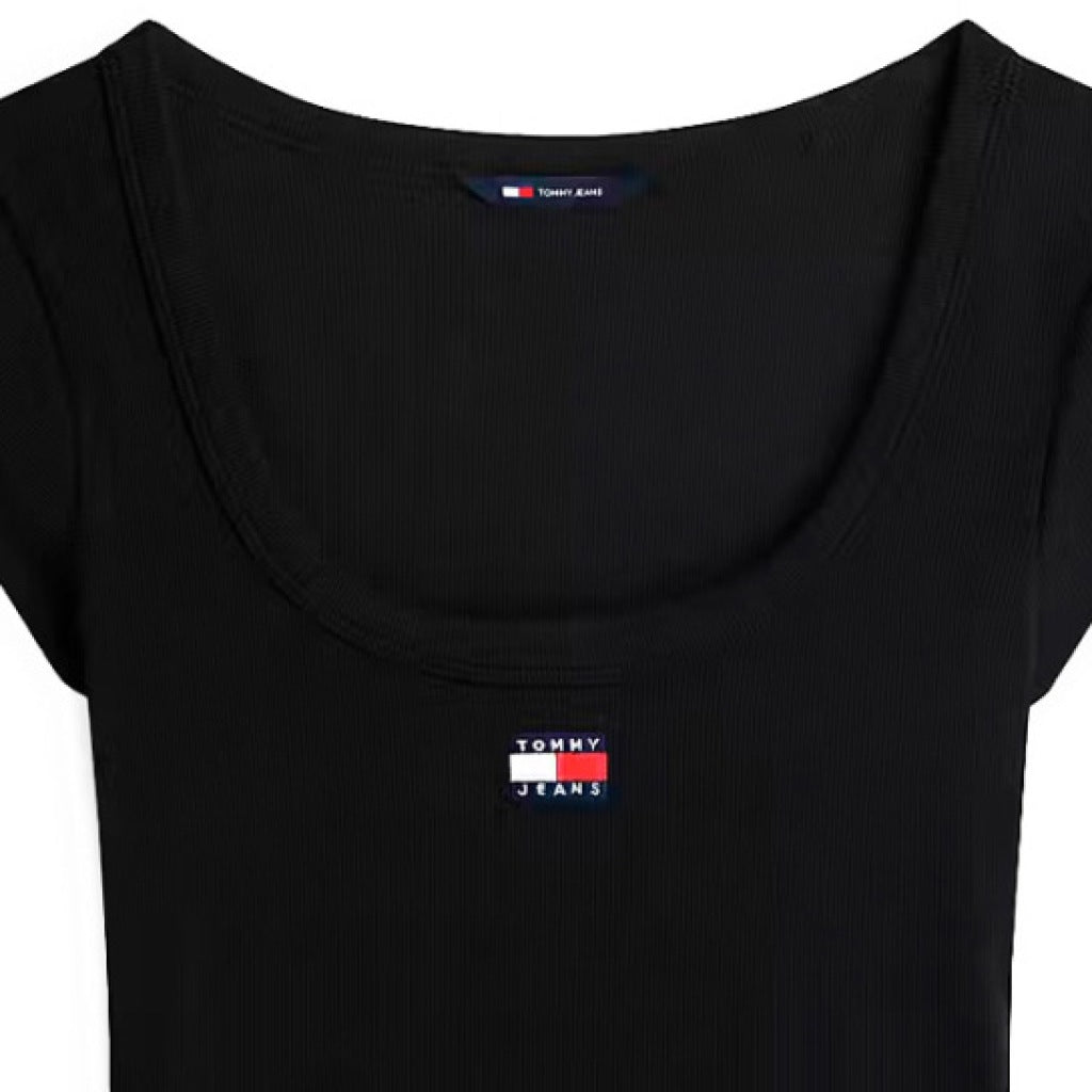 TOMMY JEANS DWDW SLIM RIB BADGE en color NEGRO  (5)
