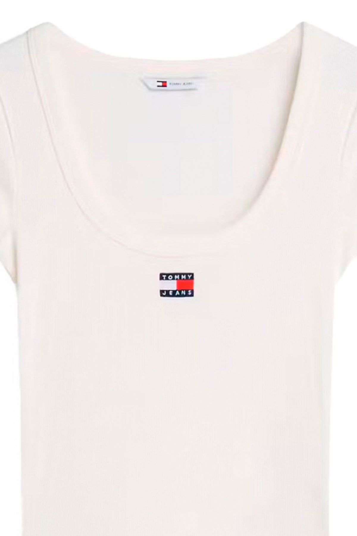TOMMY JEANS DWDW SLIM RIB BADGE en color BLANCO  (2)