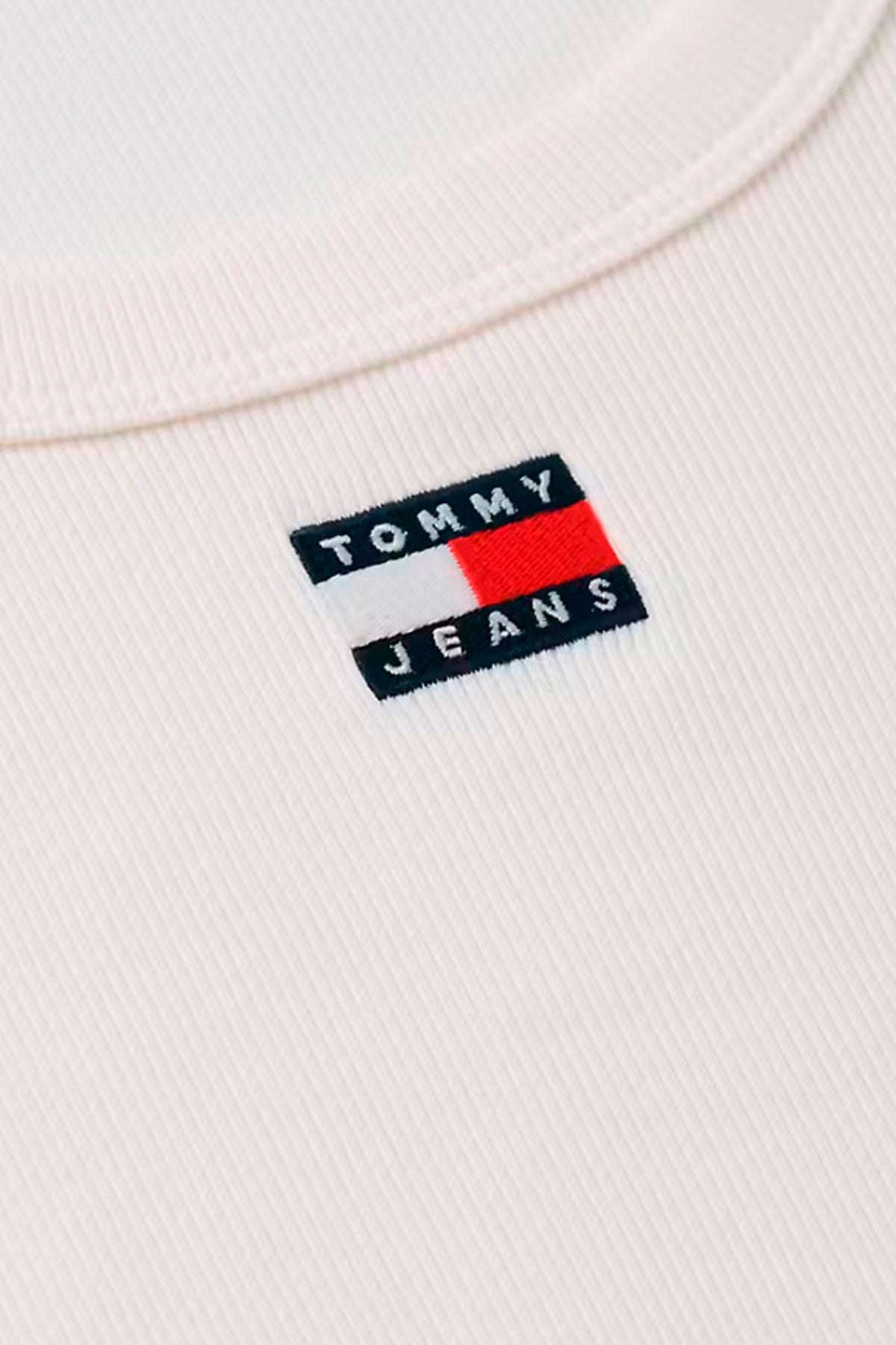 TOMMY JEANS DWDW SLIM RIB BADGE en color BLANCO  (3)