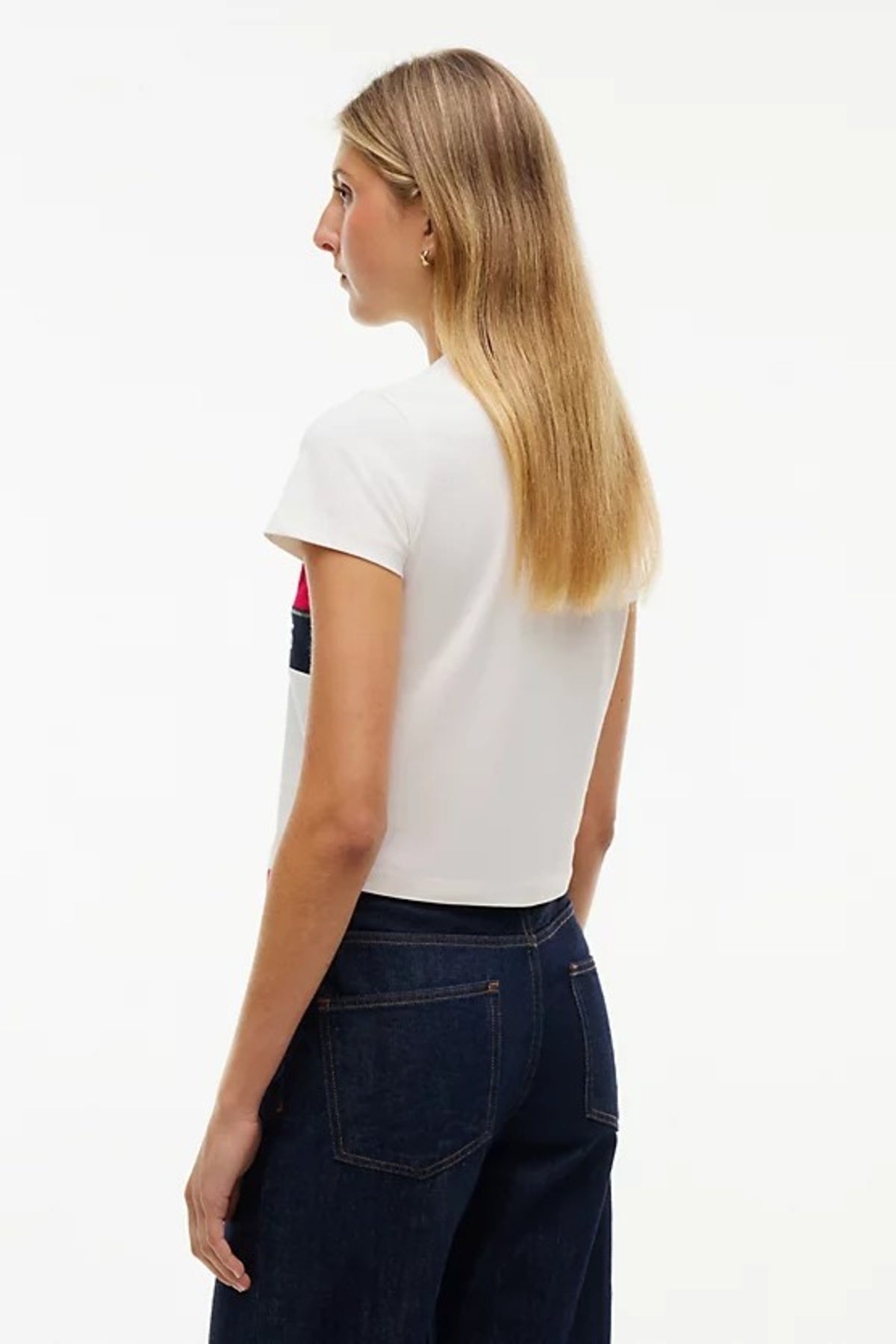 TOMMY JEANS DWDW REG FLAG SS en color BLANCO  (2)