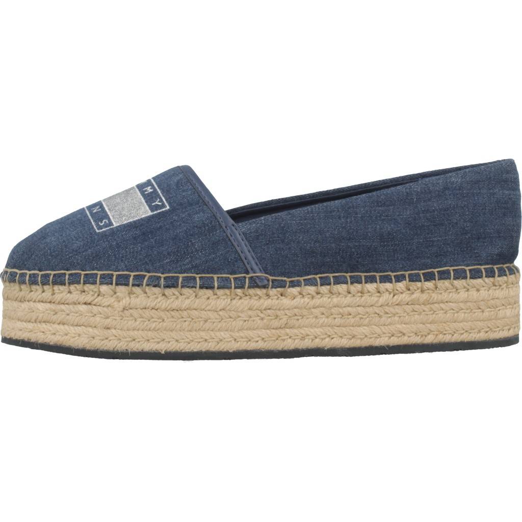 TOMMY JEANS STRETCH DENIM ESPADRILLE en color AZUL  (2)
