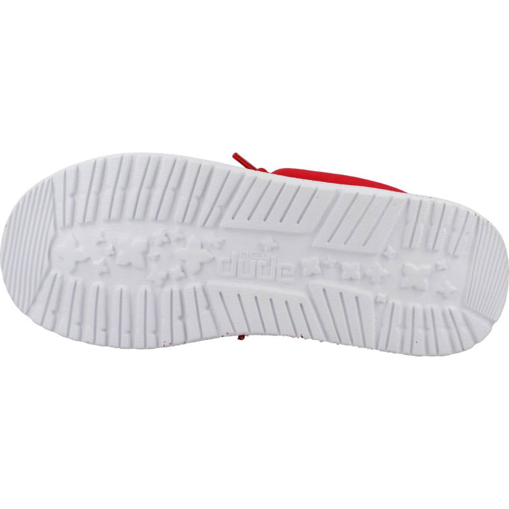 HEY DUDE WALLY YOUTH SLUB CANVAS en color ROJO  (6)