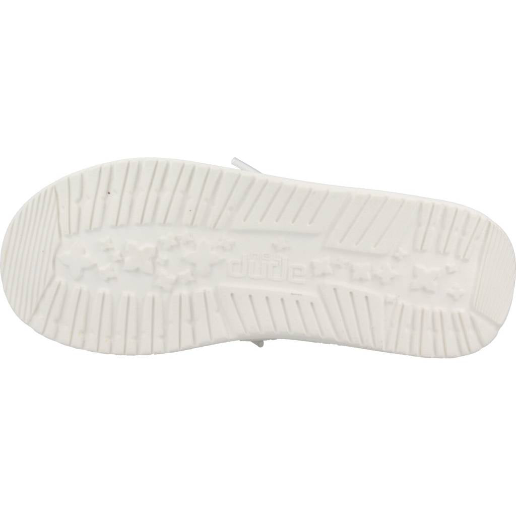 HEY DUDE WALLY YOUTH SLUB CANVAS en color BLANCO  (6)