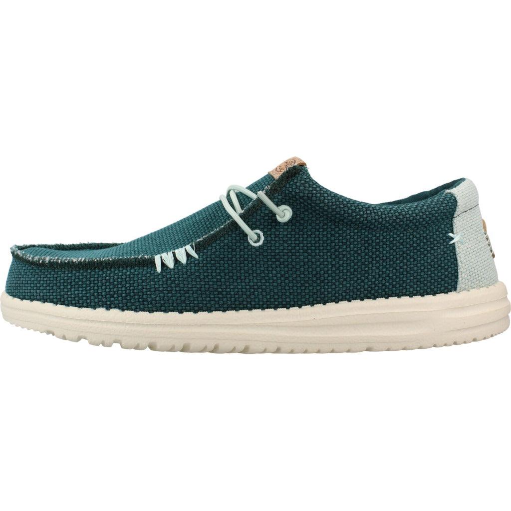 HEY DUDE WALLY BRAIDED en color VERDE  (2)